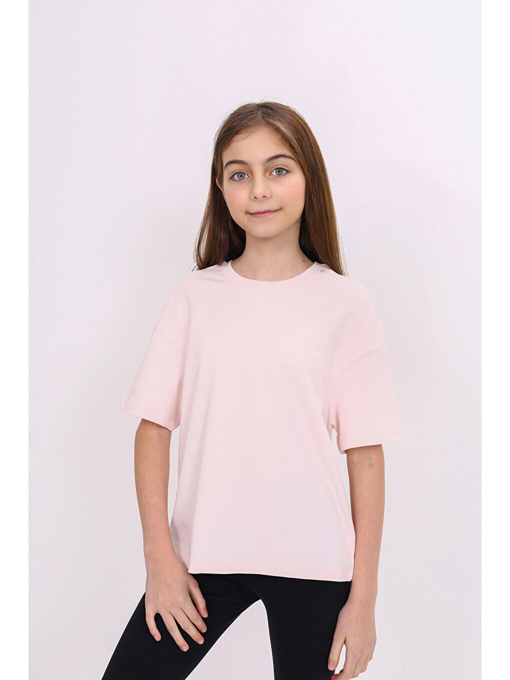 Pembe Kız Çocuk Baskılı Tişört