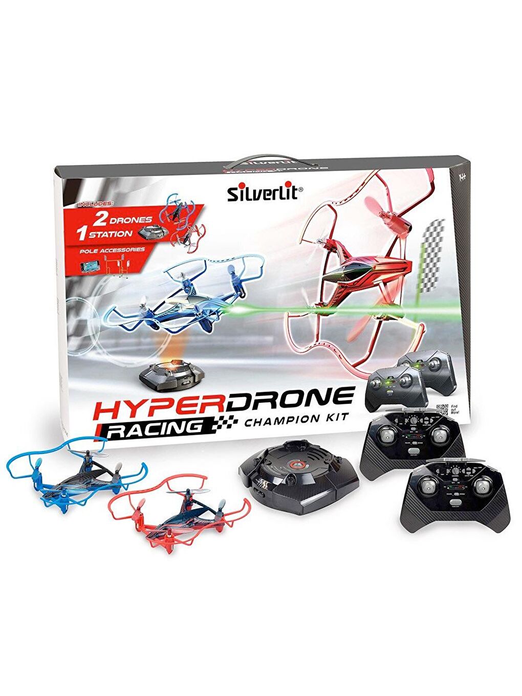 Silverlit Karışık HyperDrone Yarış Şampiyona Kiti 2.4G - 4CH Gyro - Çift Drone - 1