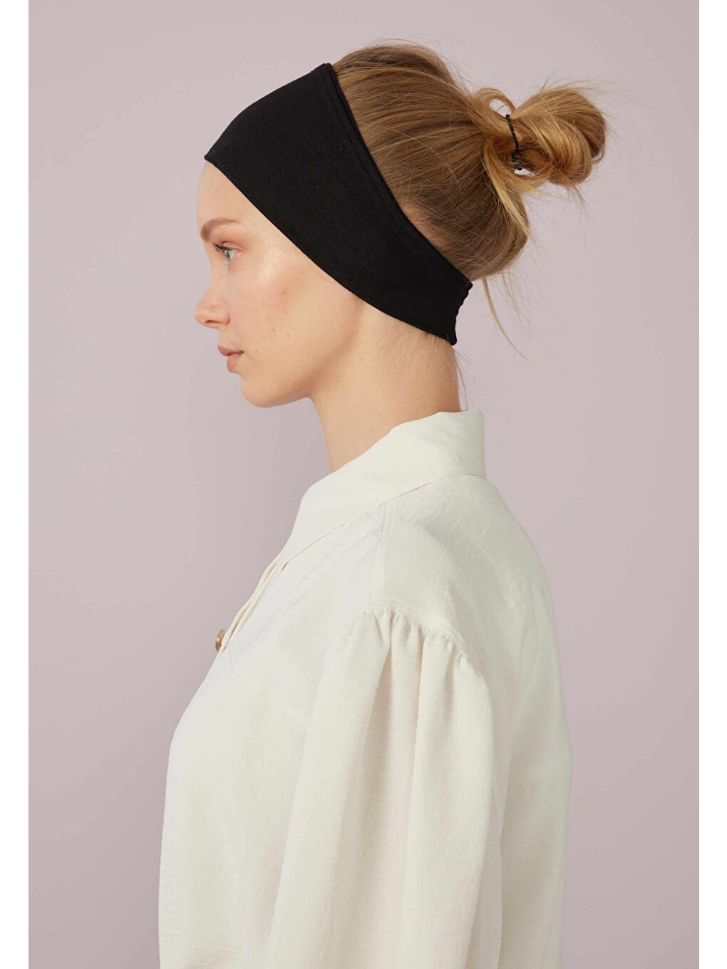 Silikonlu Bandana Siyah-1