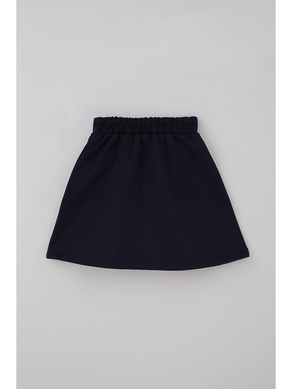 Kız Çocuk Etek Fiyonk Aksesuarlı Beli Lastikli Lacivert (6-12 Yaş)-1
