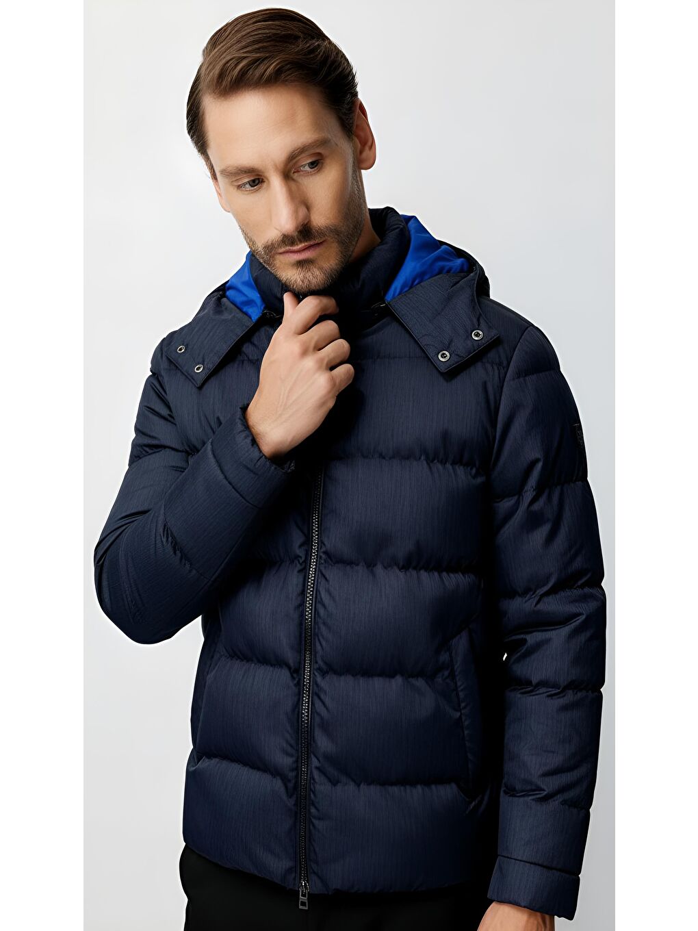 Lacivert Erkek Lacİvert Standart Şişme Mont