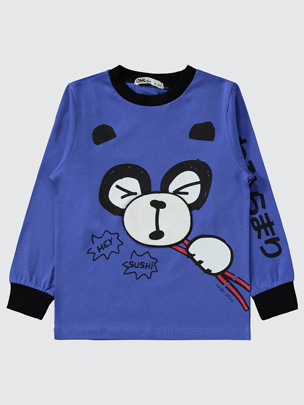 Boys Erkek Çocuk Pijama Takımı 2-5 Yaş Saks Mavisi-3