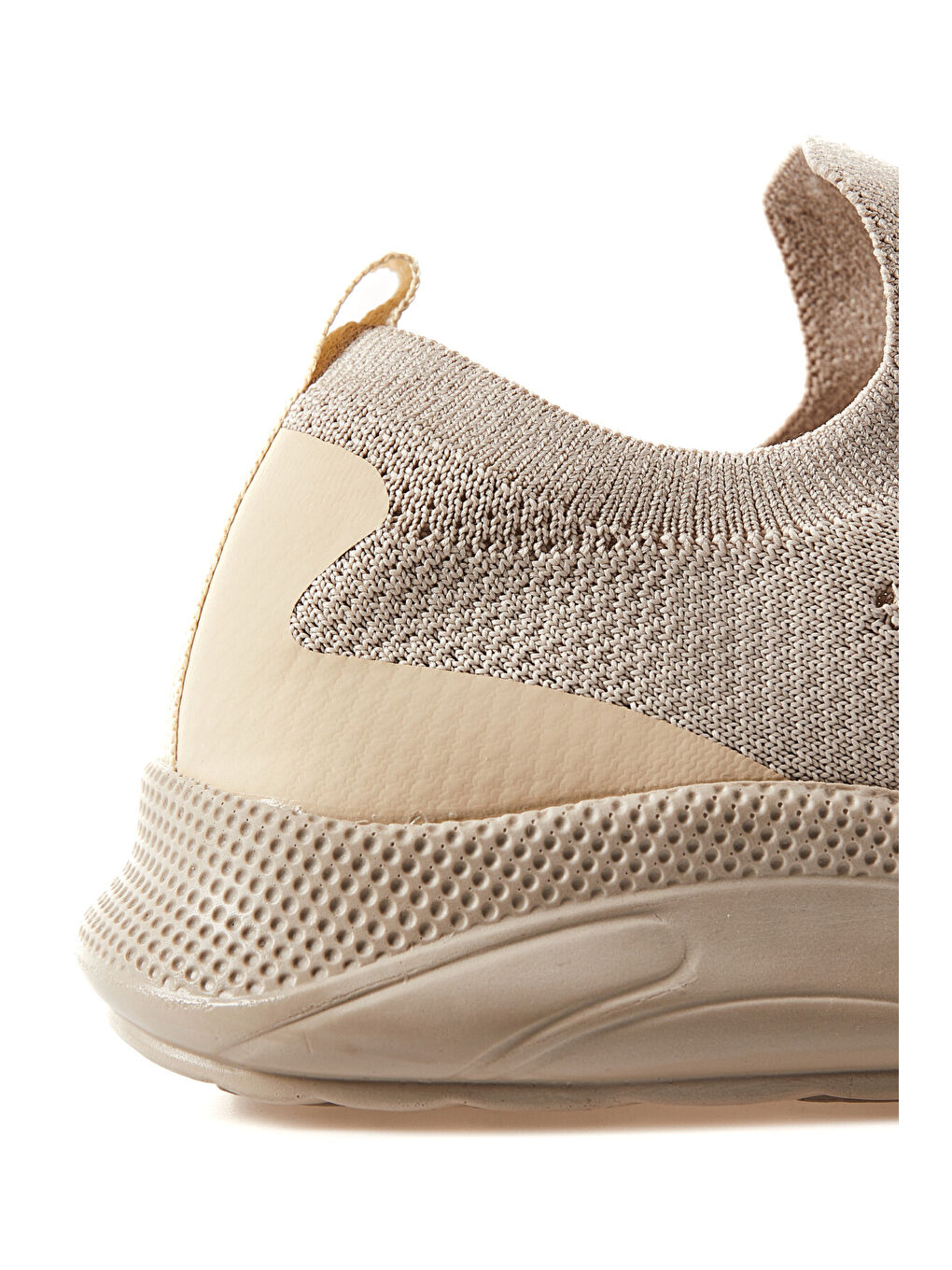 Bej Yüksek Taban Fileli Bağcıksız Hafif Esnek Erkek Spor Ayakkabı - 89120-3
