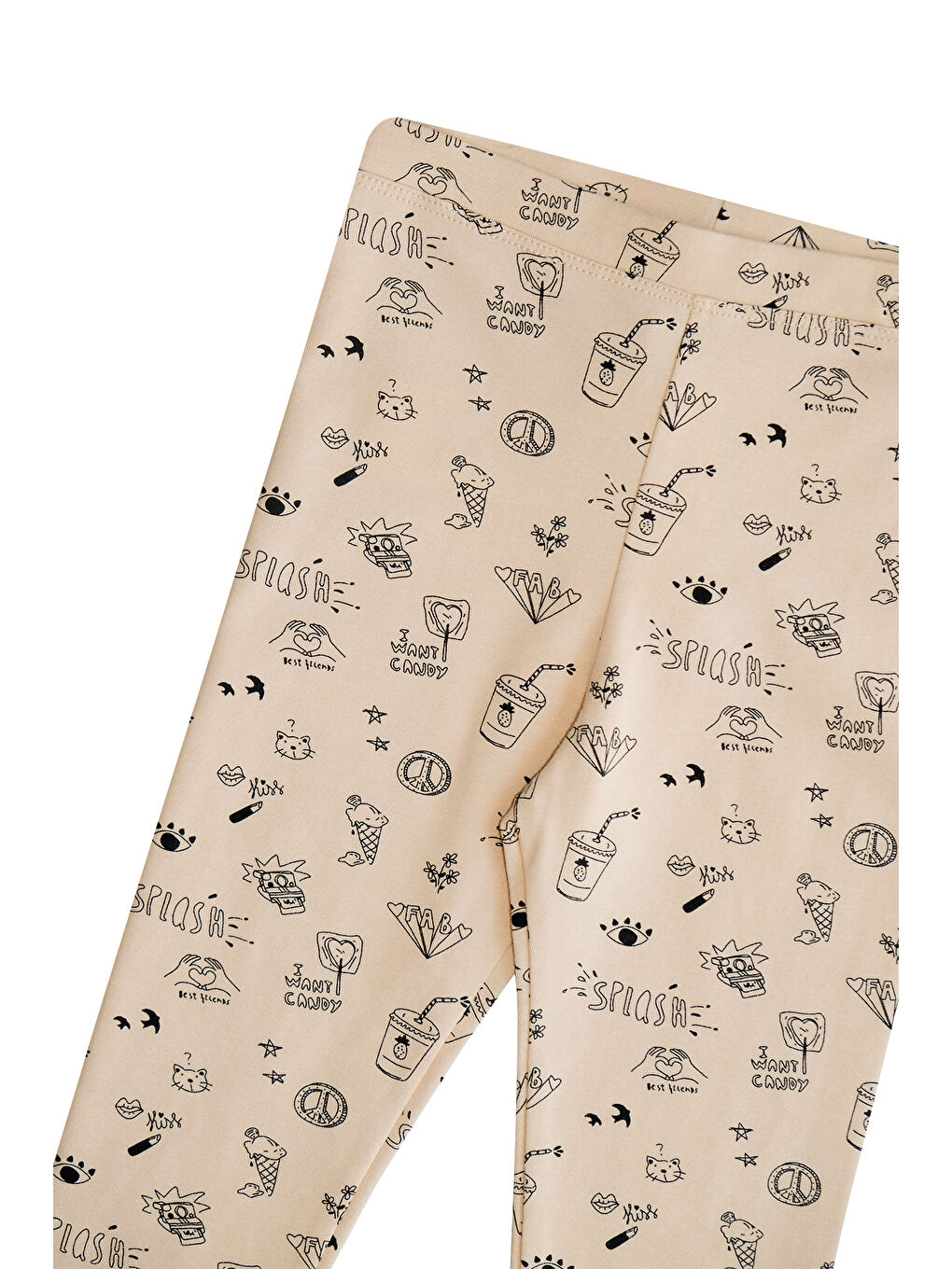 Karışık Kız Çocuk Summer Dream Desen Tayt-3