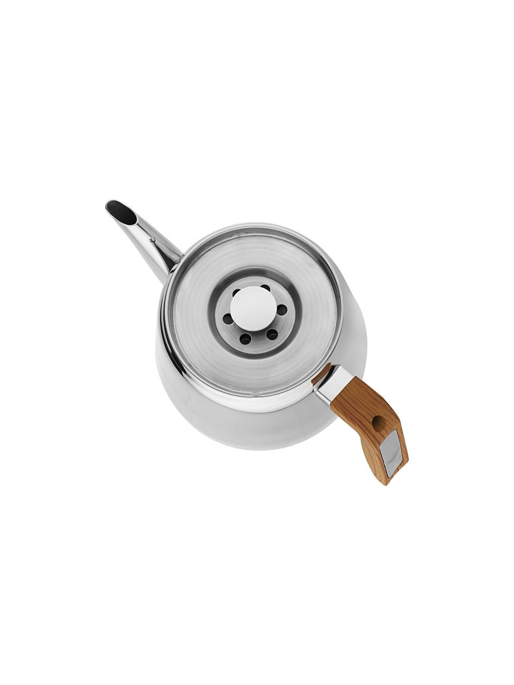 TeeHaus Çelik Çaydanlık Takımı 4 Parça-Kahverengi-3