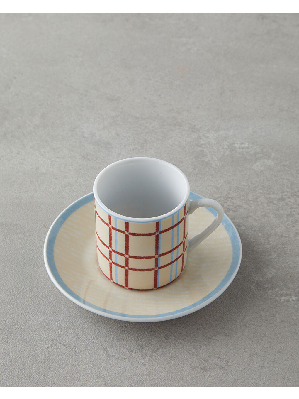 Beyaz Vibe Porselen 4 Parça 2 Kişilik Kahve Fincan Takımı 80 ml Renkli-2