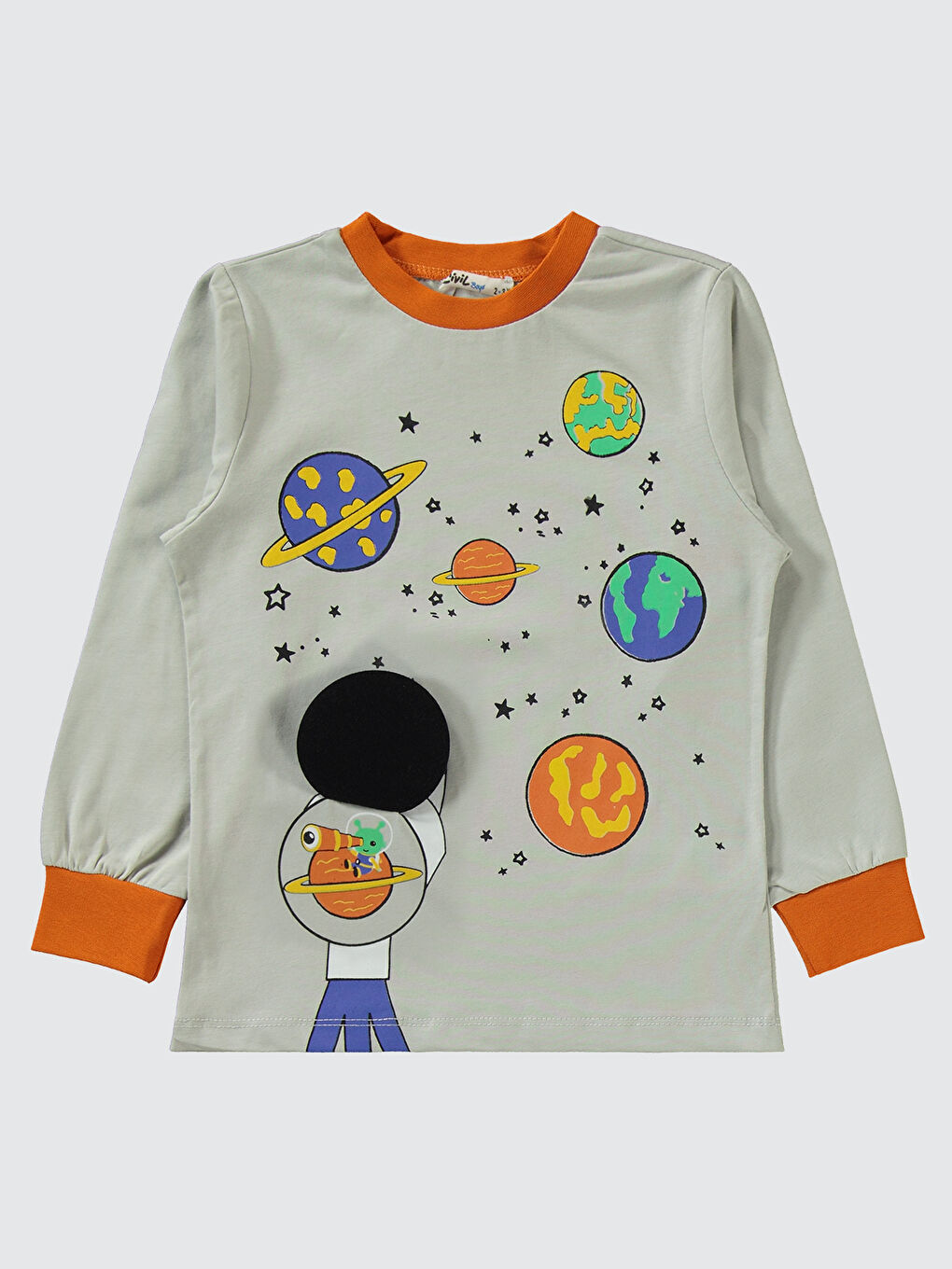 Turuncu Boys Erkek Çocuk Pijama Takımı 2-5 Yaş Oranj-3