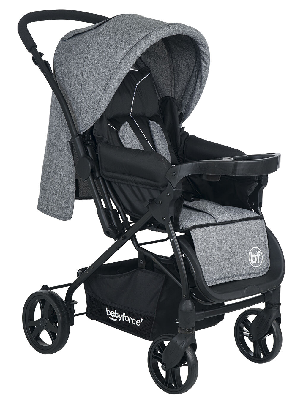 Bella Plus Çift Yönlü Bebek Arabası Gri