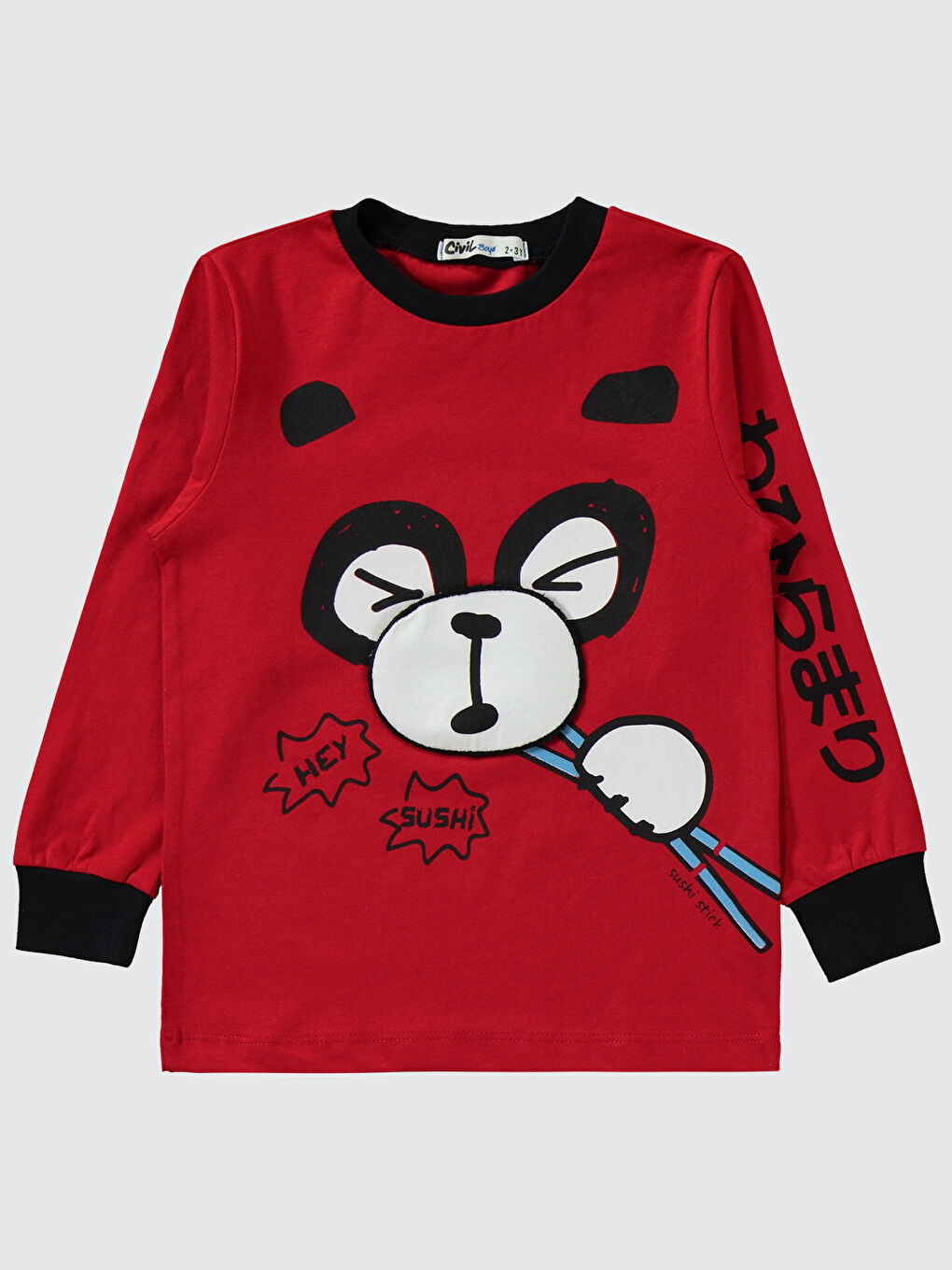 Boys Erkek Çocuk Pijama Takımı 2-5 Yaş Kırmızı-3