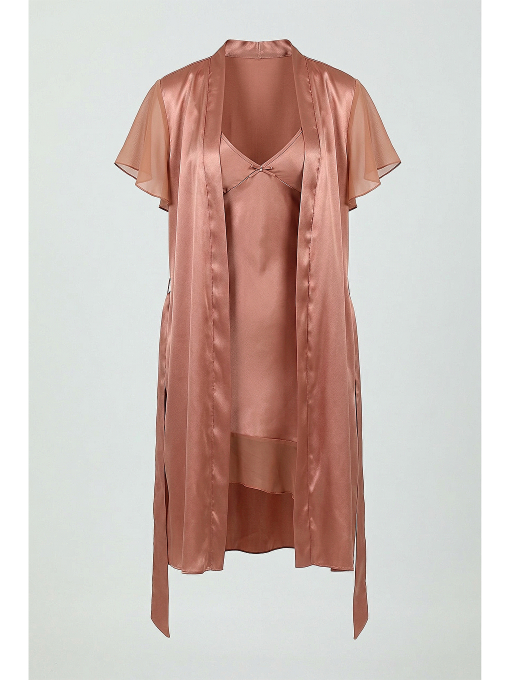 Turuncu Saten 2 Li Set BAKIR