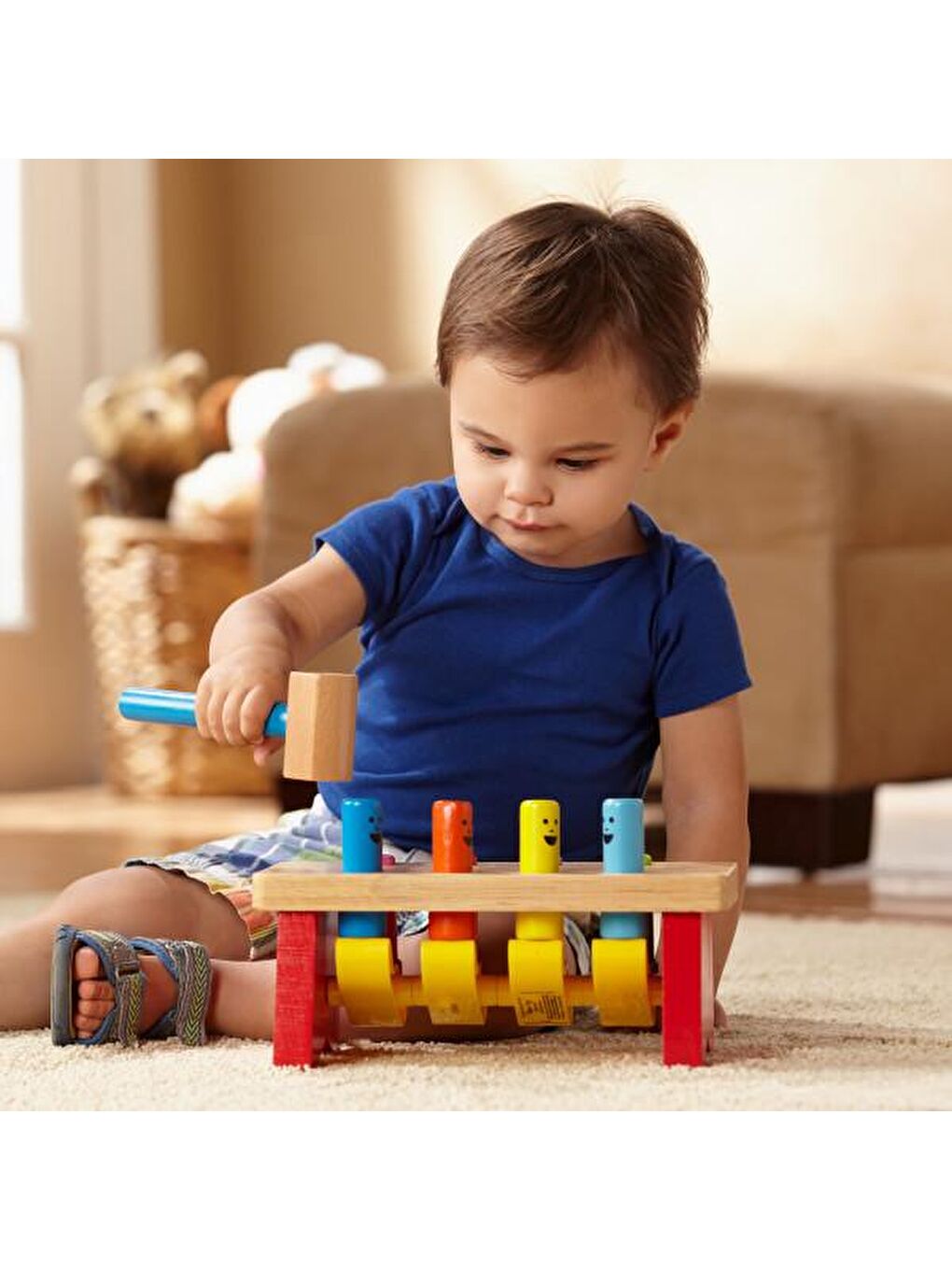 Melissa and Doug Karışık Deluxe Bambam Çivi Çakma - 5