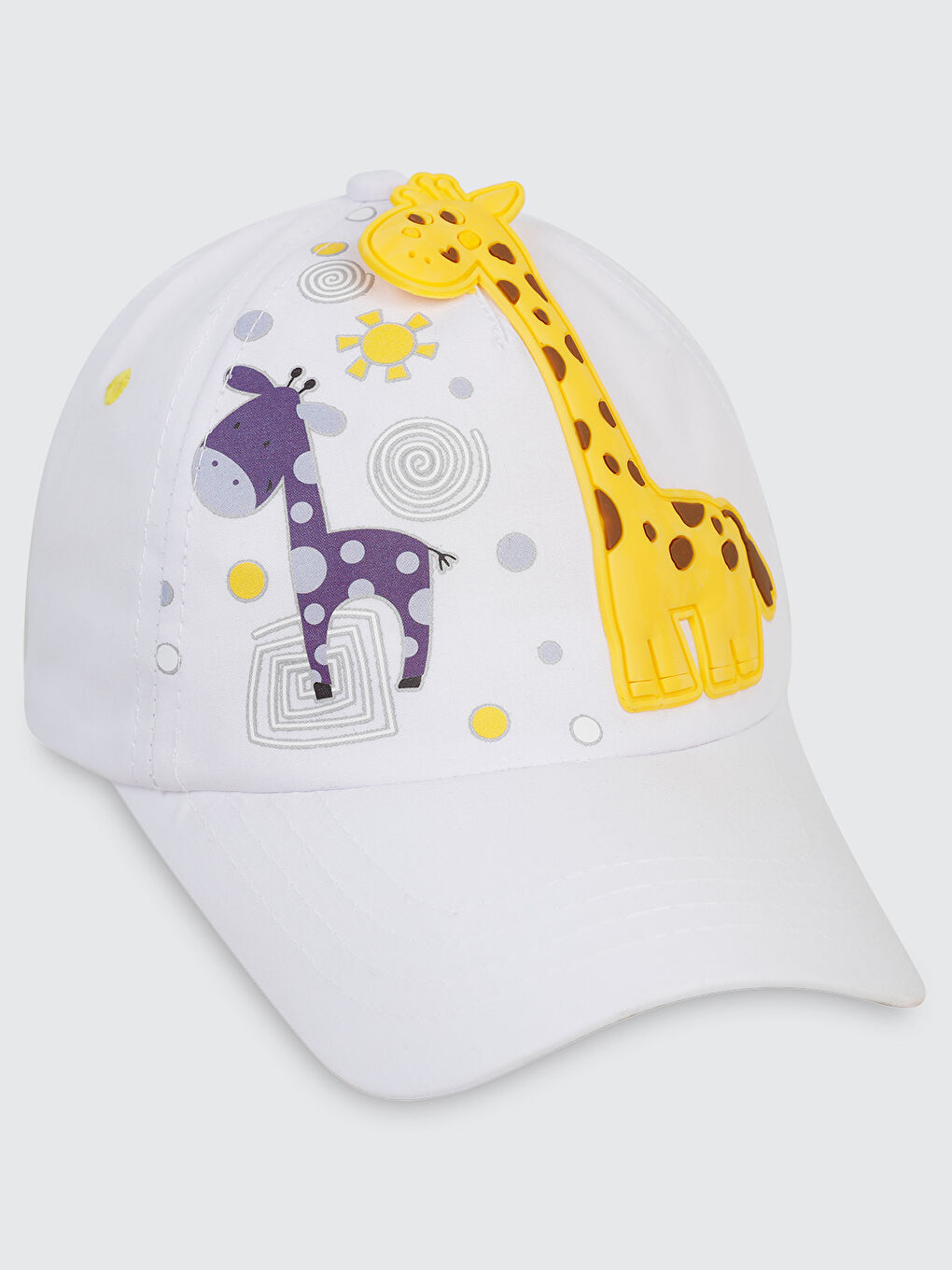 Boys Erkek Çocuk Kep Şapka 2-5 Yaş Beyaz