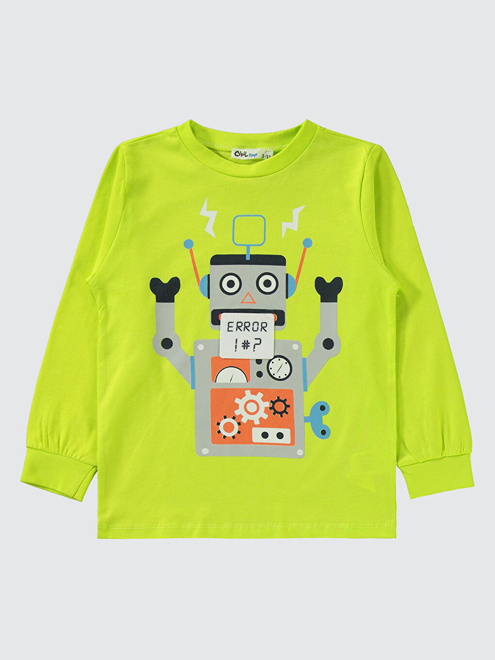 Boys Erkek Çocuk Pijama Takımı 2-5 Yaş Limon Sarısı-2