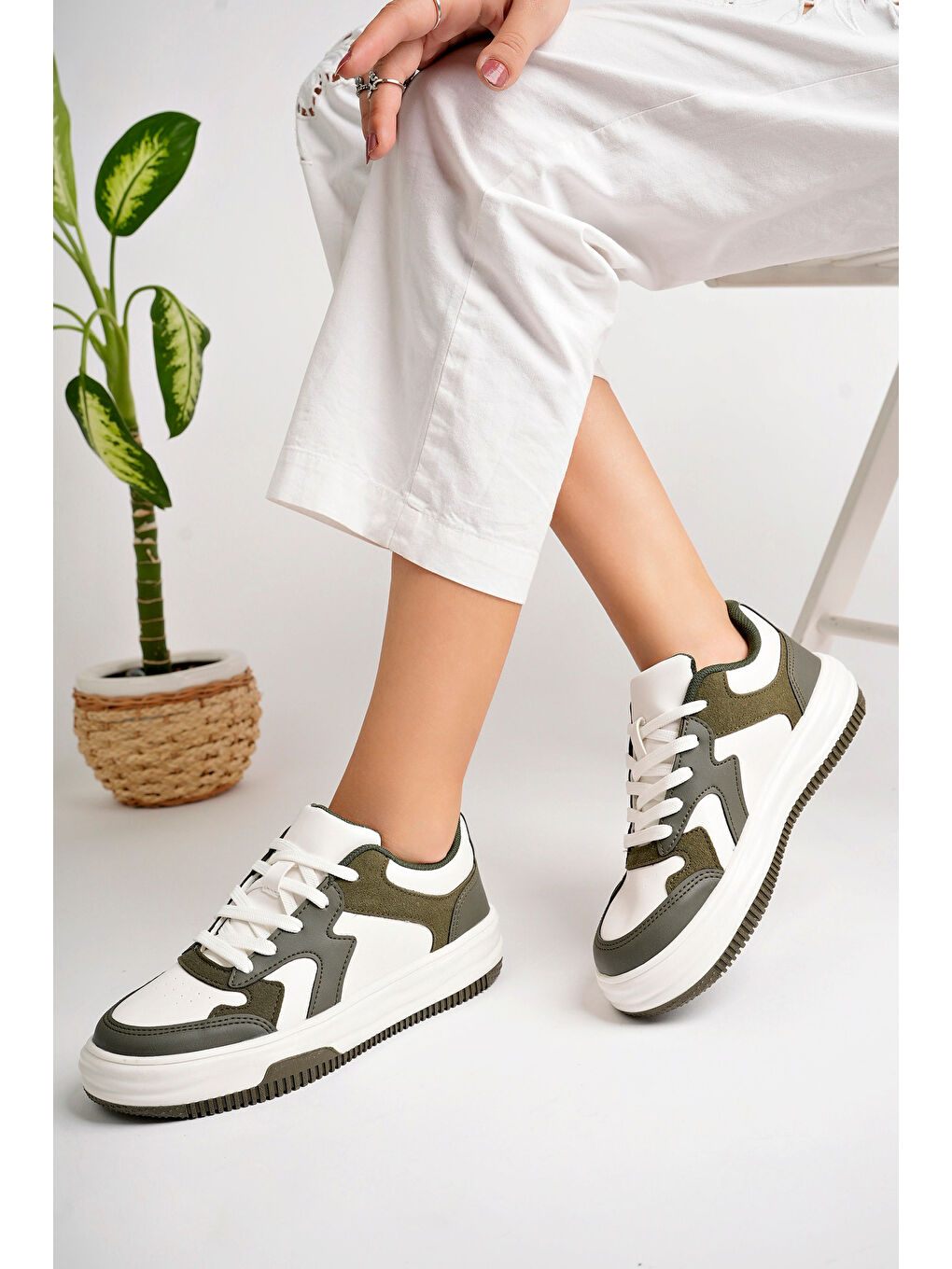 Gri Kadın Günlük Ayakkabı-3