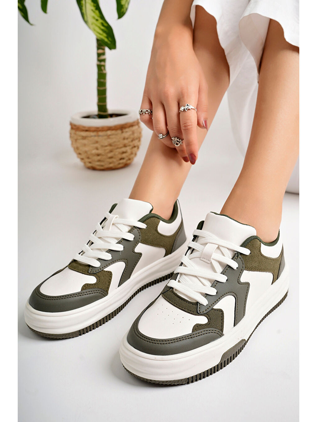 Gri Kadın Günlük Ayakkabı-4