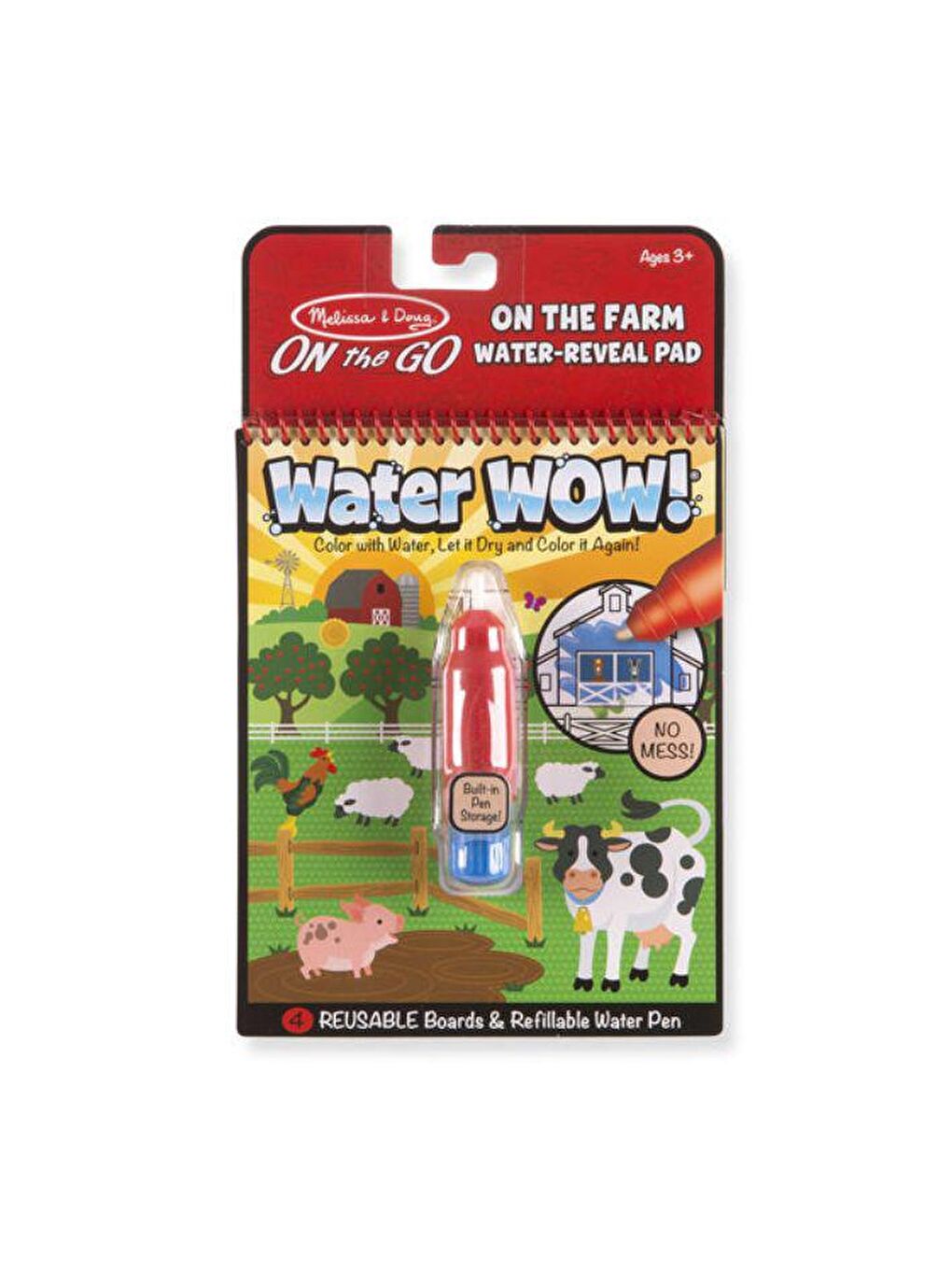 Melissa and Doug Karışık Water Wow! Su ile Boyama Kitabı - Çiftlik - 1