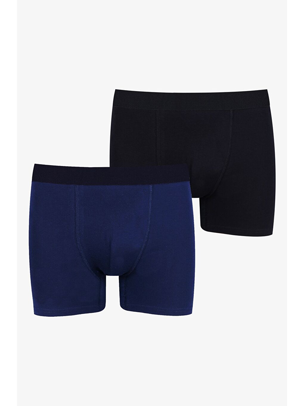 Siyah Erkek 2'li Pamuklu Elastanlı Boxer