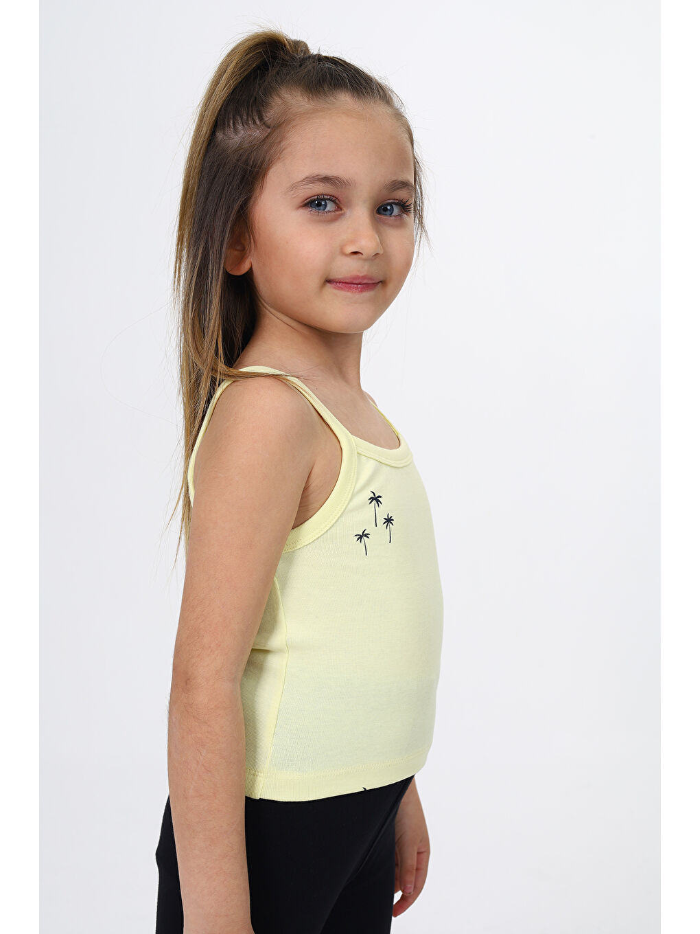 Toontoykids Sari Kız Çocuk Baskılı Atlet - 2