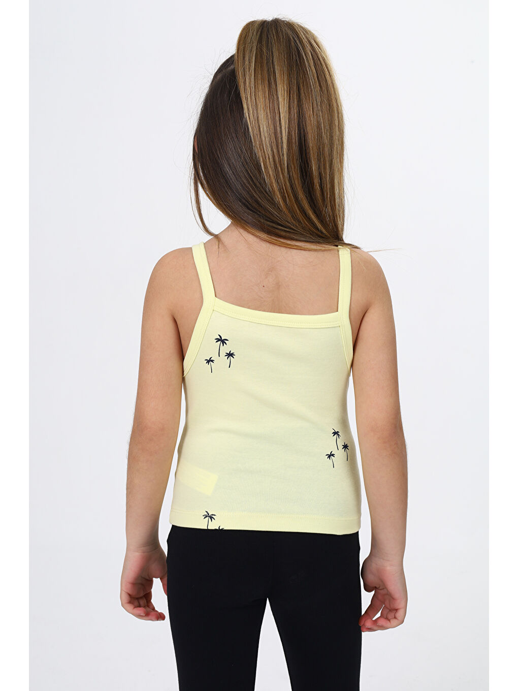 Toontoykids Sari Kız Çocuk Baskılı Atlet - 3