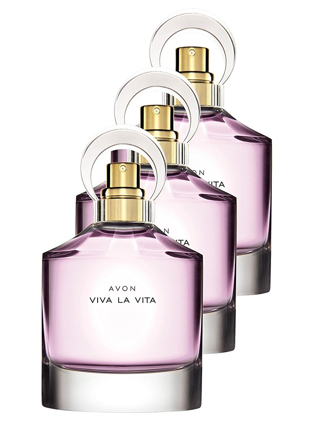 AVON Renksiz Viva La Vita Kadın Parfüm Edp 50 Ml. Üçlü Set