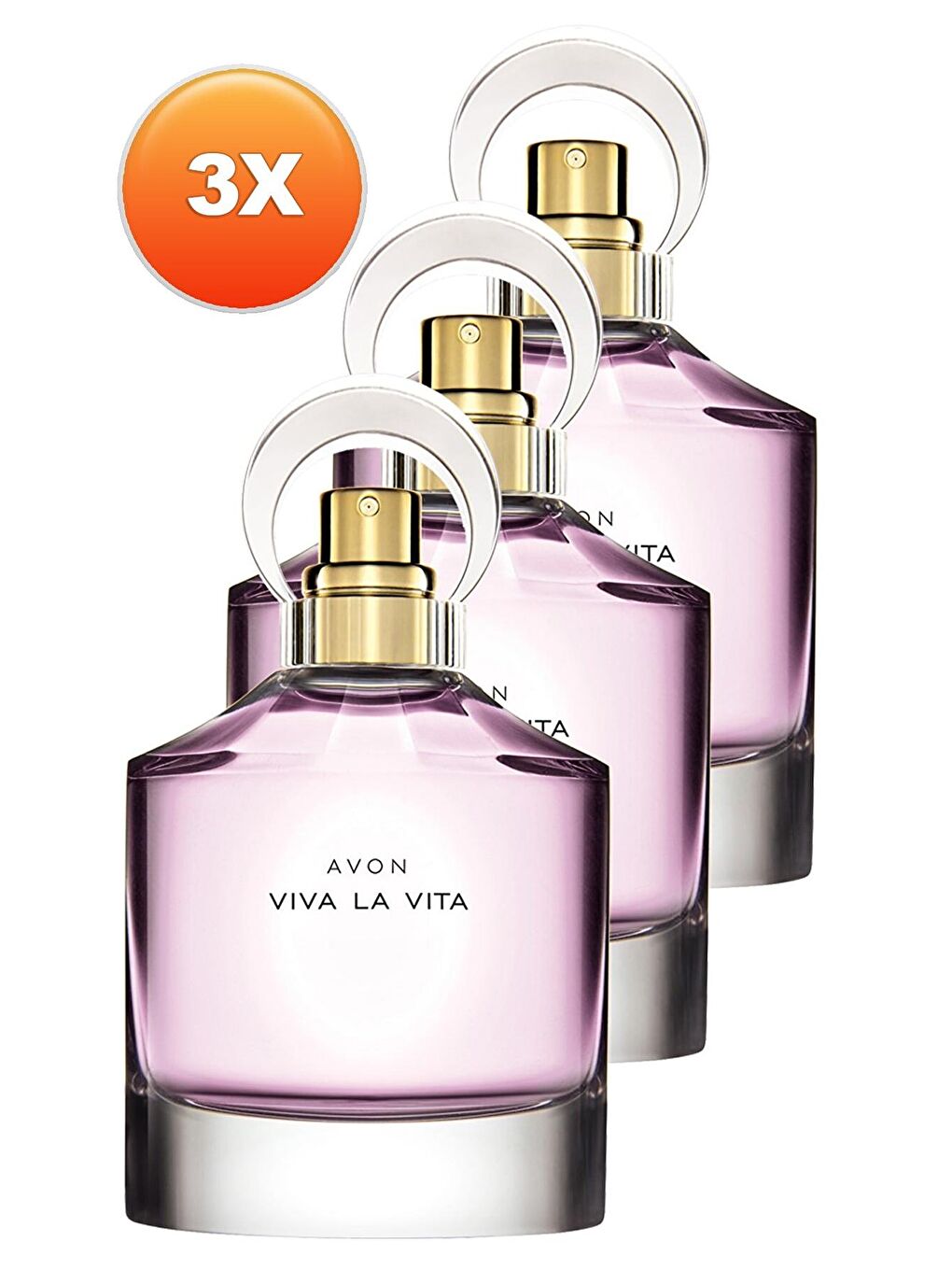 AVON Renksiz Viva La Vita Kadın Parfüm Edp 50 Ml. Üçlü Set - 1