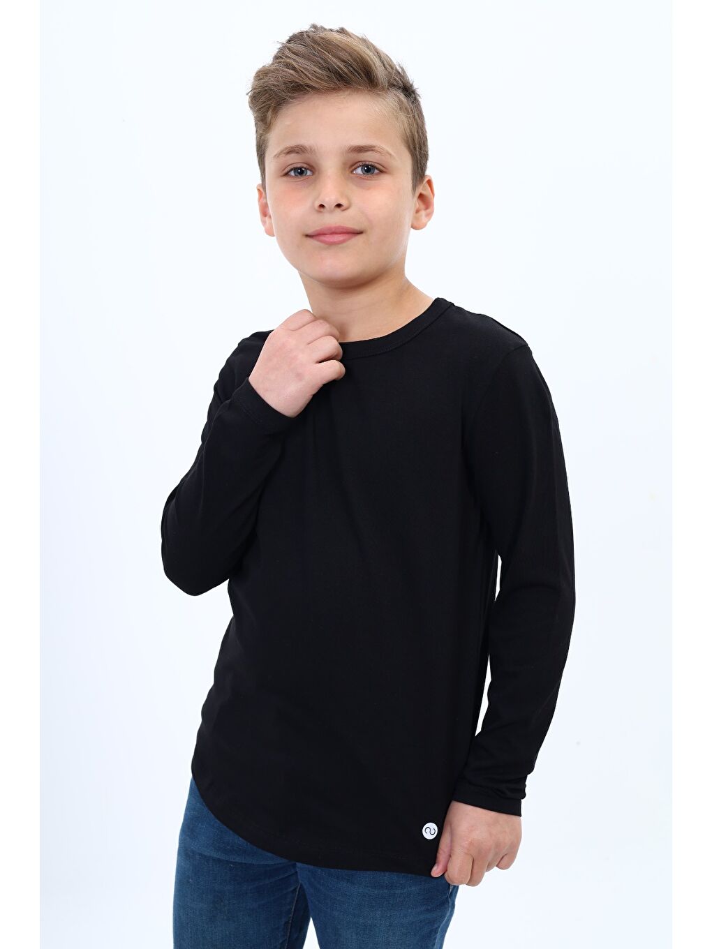 Siyah Erkek Çocuk Baskılı Tişört-5