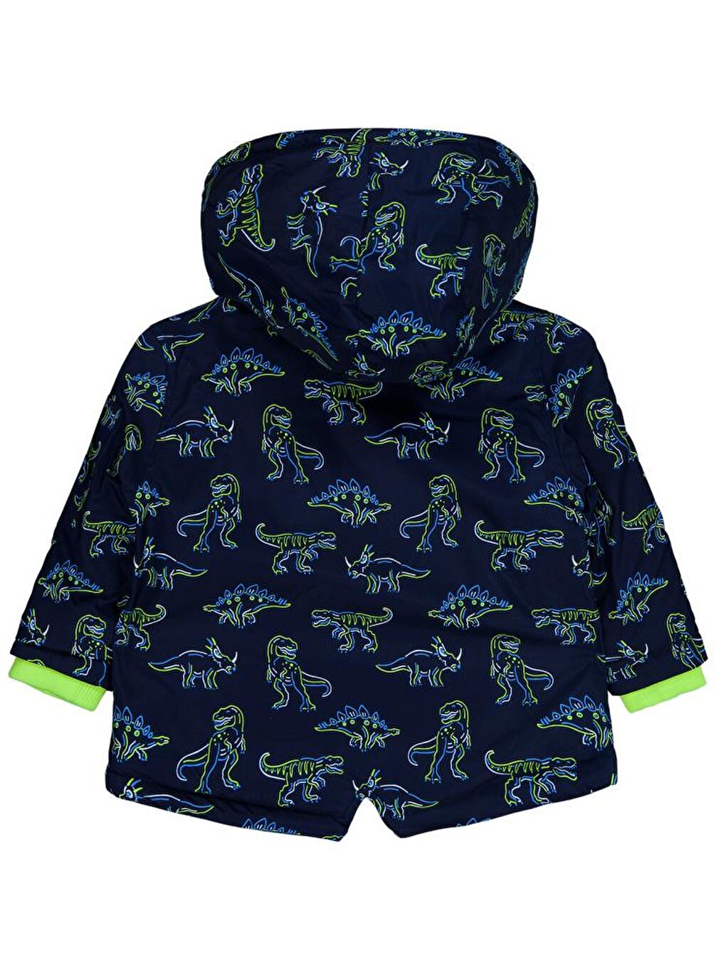 Lacivert Boys Dinozor Baskılı 2-5 Yaş Mont