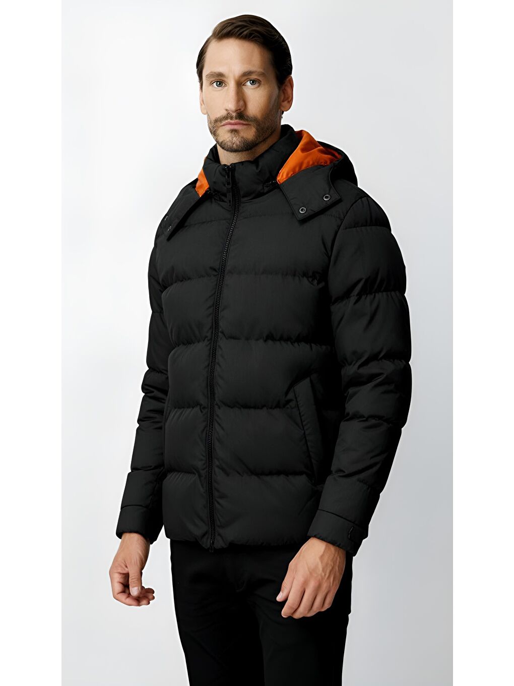 Siyah Erkek Sİyah Standart Şişme Mont