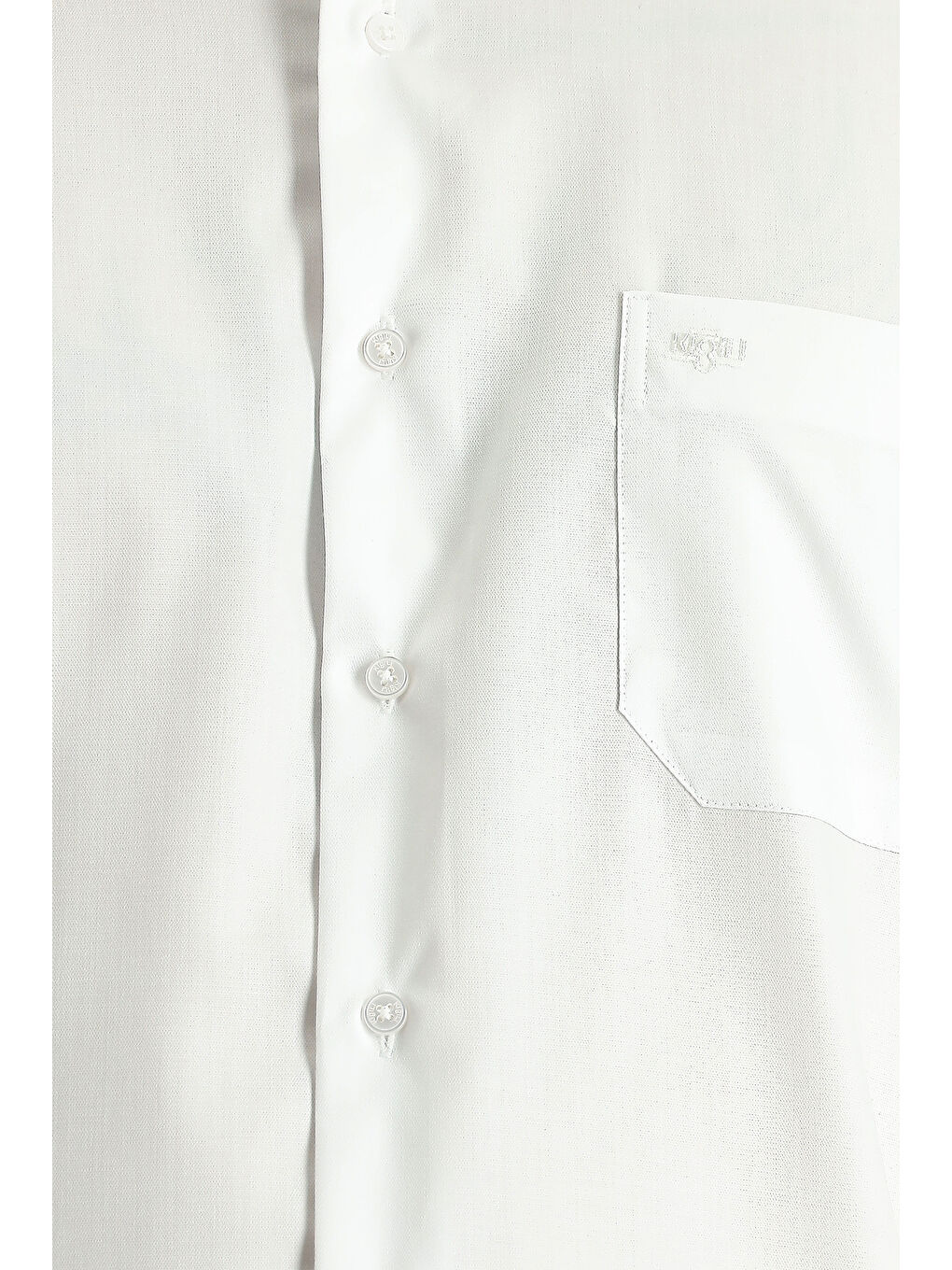 Beyaz Uzun Kol Non Iron Saten Klasik Pamuklu Büyük Beden Gömlek-3