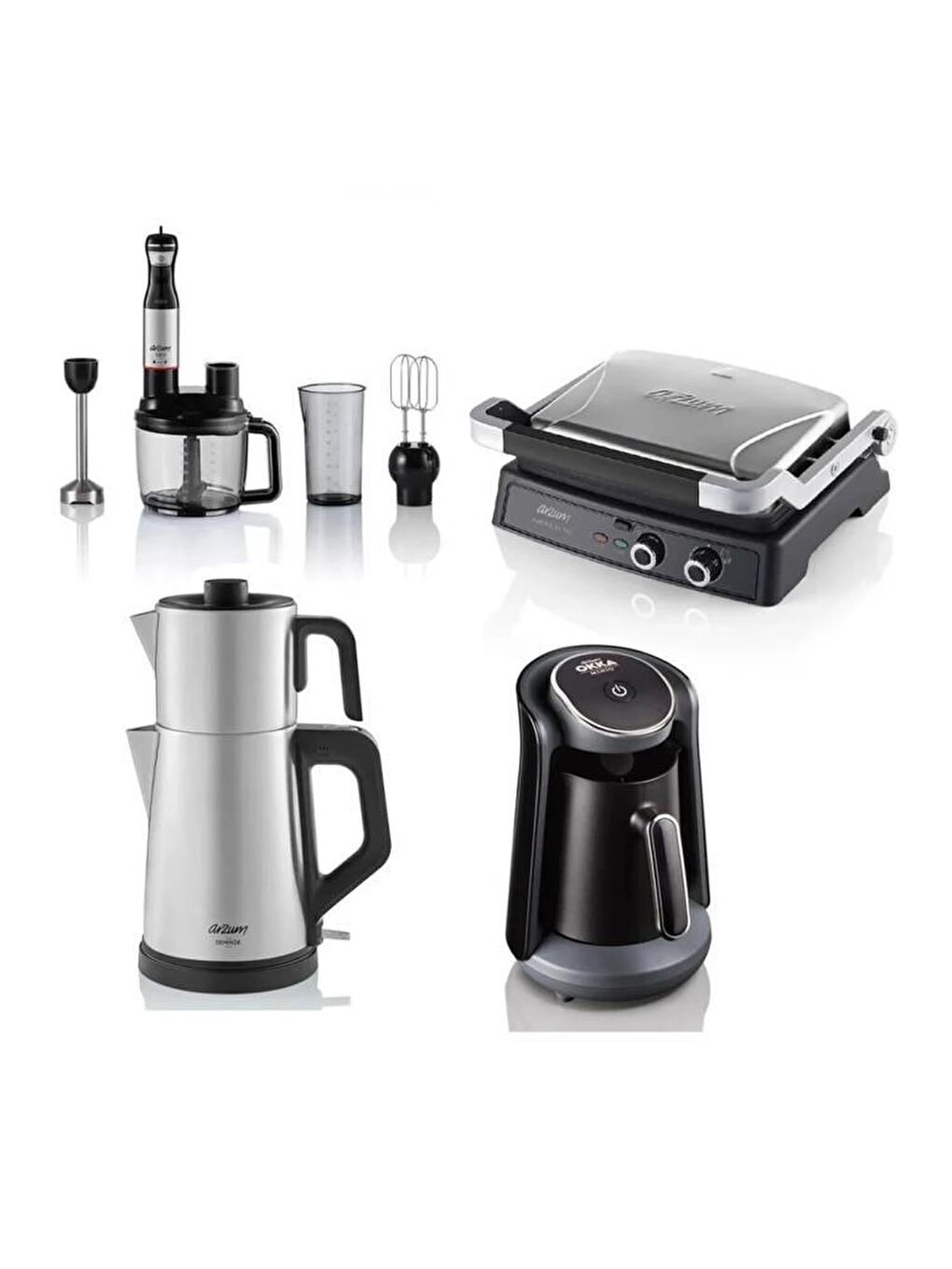 AR9026 Pro Premium 4'lü Inox Elektronik Çeyiz Seti