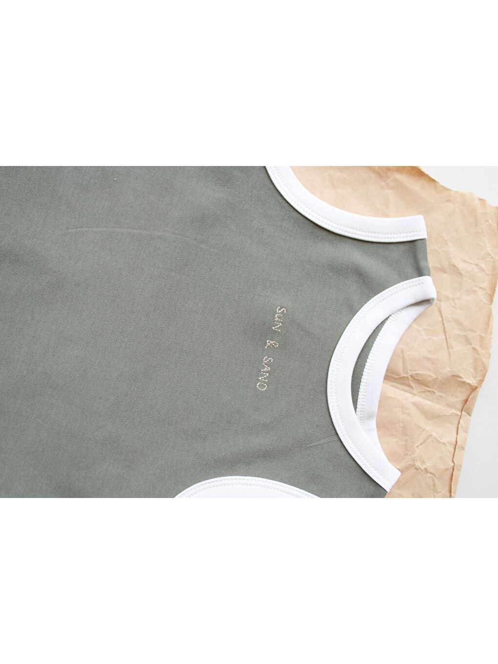 Haki Nakışlı Biyeli Atlet-2