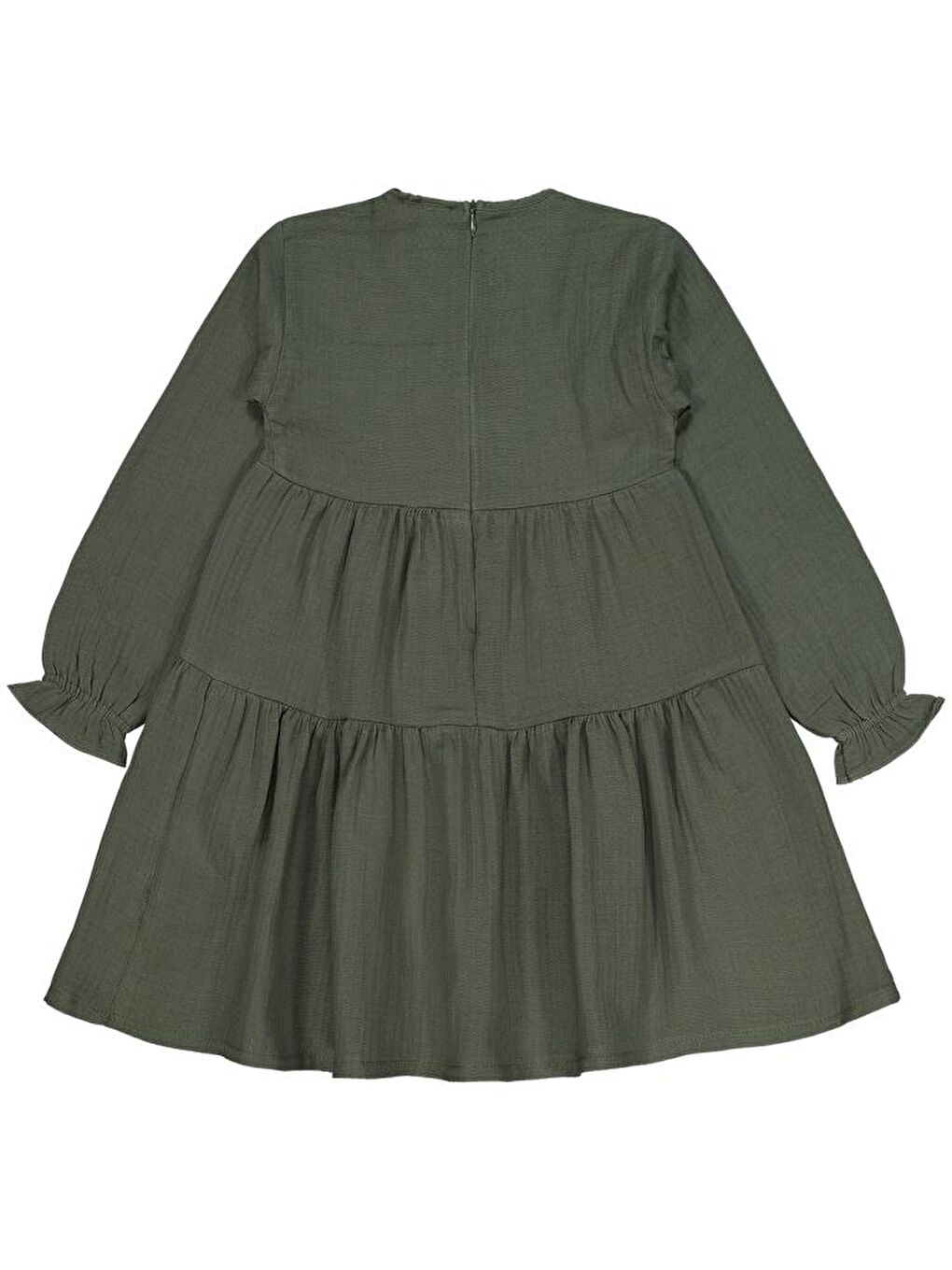 Haki Girls Kat Kat 6-9 Yaş Elbise-1