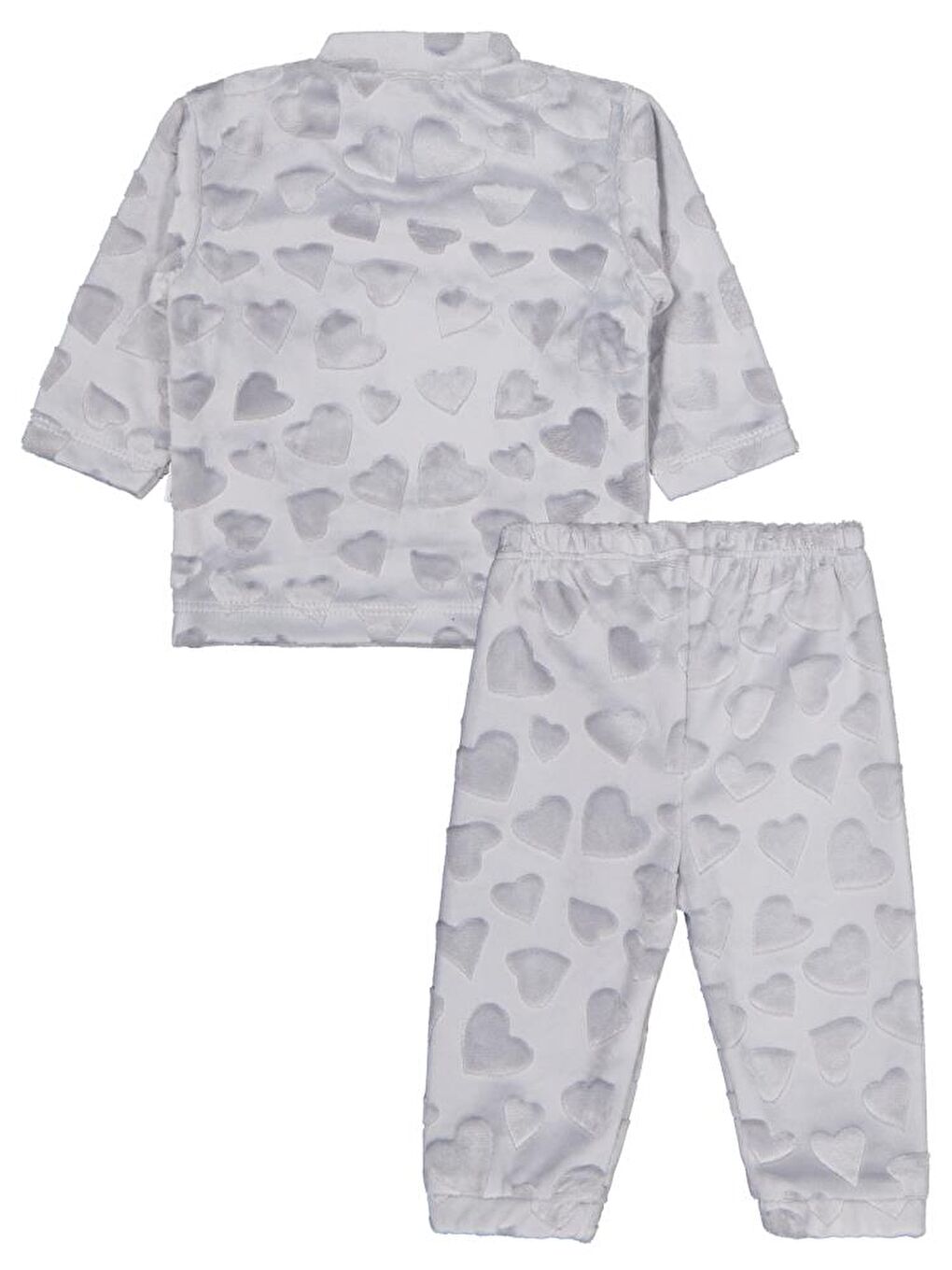 Kız Ayı Tavşan Nakış 2Li 1-6 Ay Takım - Gri 6-9 Ay-2
