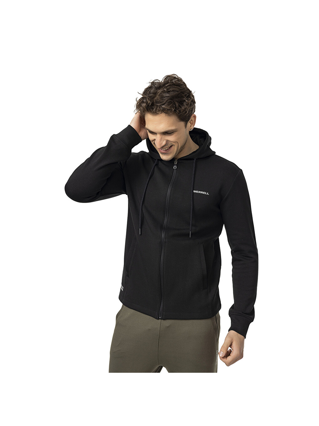 Sting Siyah Erkek Fermuarlı Sweatshirt Hırka-2