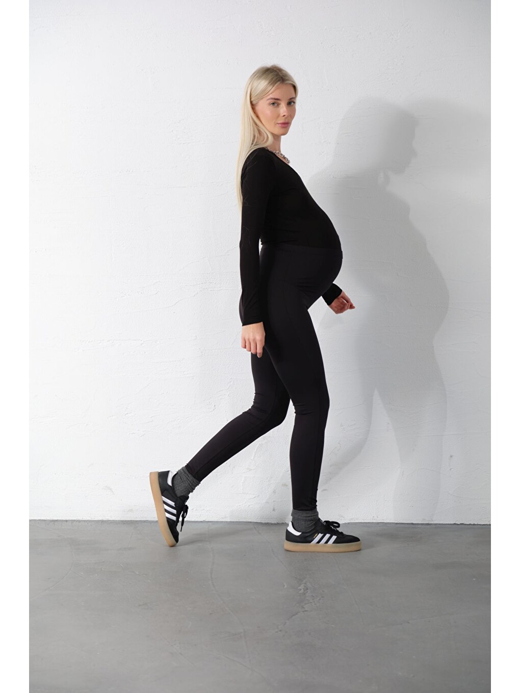 Siyah Ayarlanabilir lastikli, toparlayıcı, yüksek bel kadın lohusa, Kadın hamile tayt @Pesaro-2