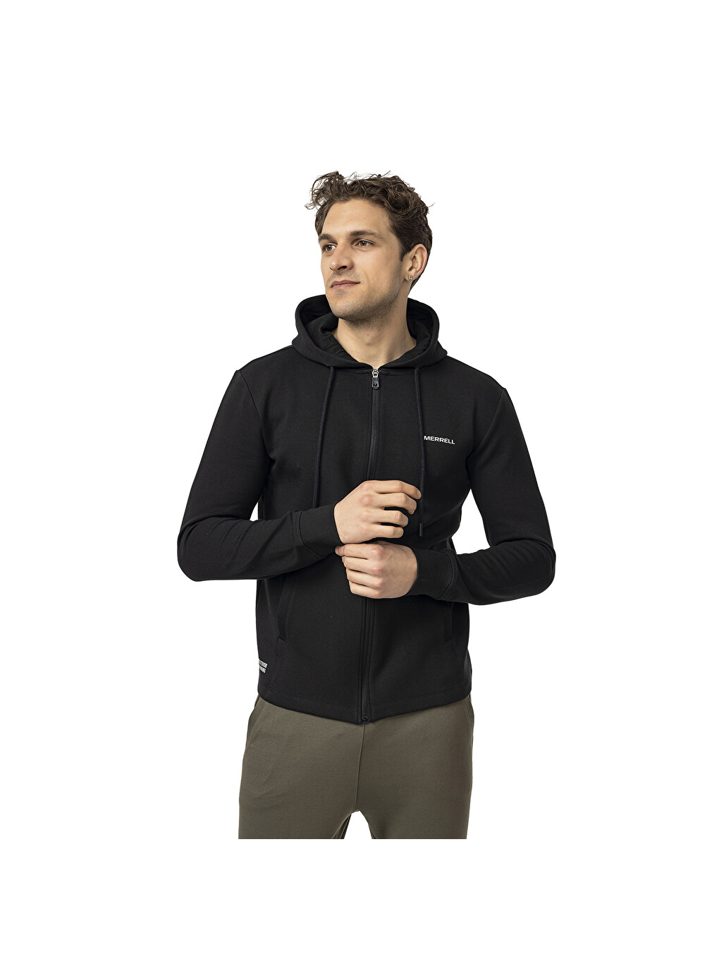 Sting Siyah Erkek Fermuarlı Sweatshirt Hırka-3