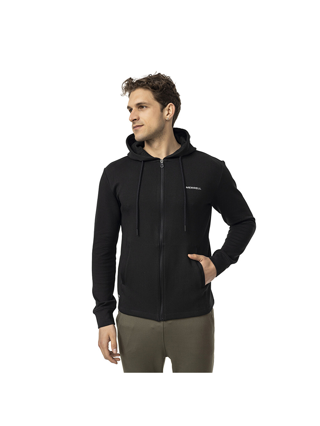 Sting Siyah Erkek Fermuarlı Sweatshirt Hırka-4