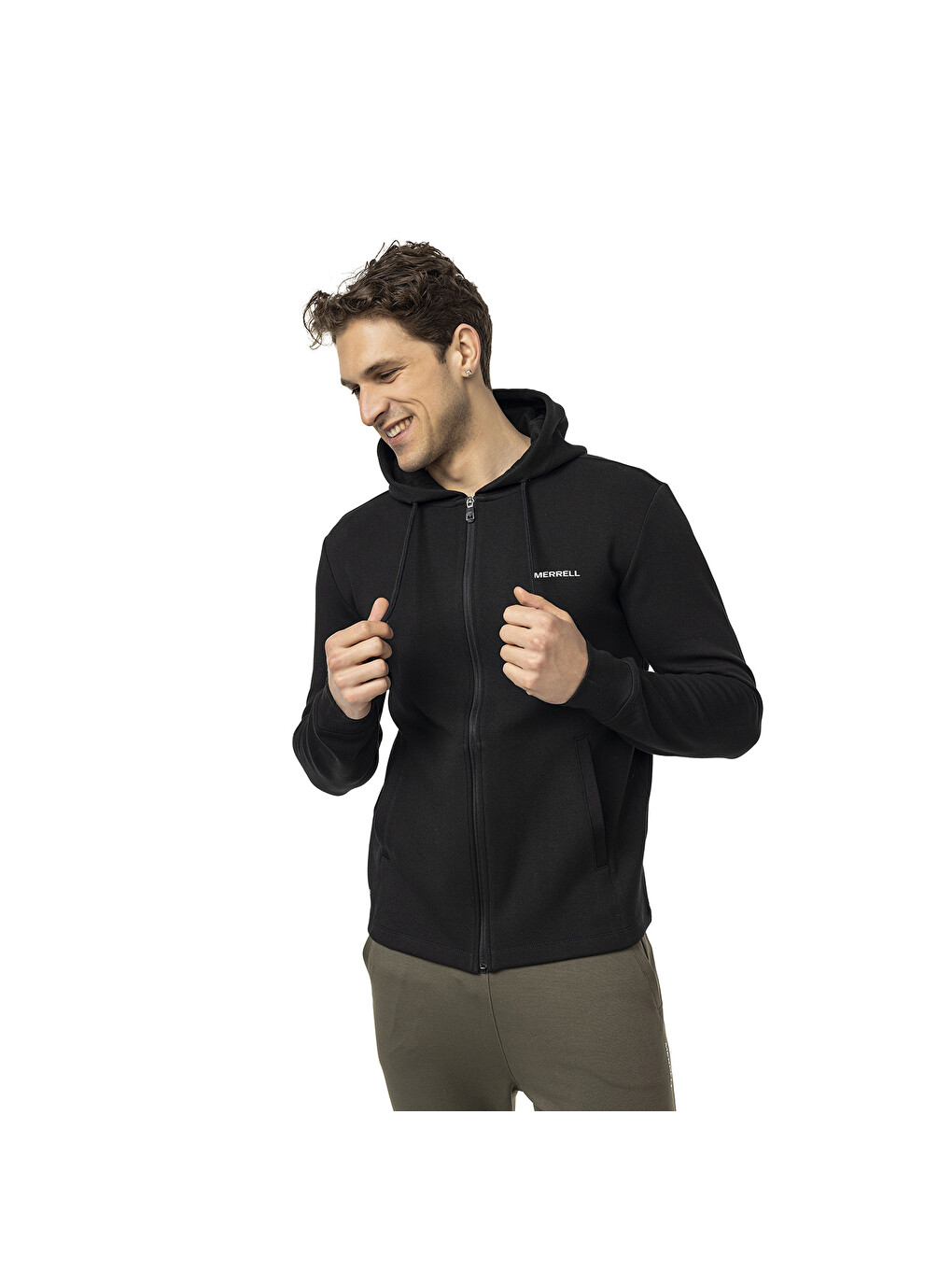 Sting Siyah Erkek Fermuarlı Sweatshirt Hırka-5
