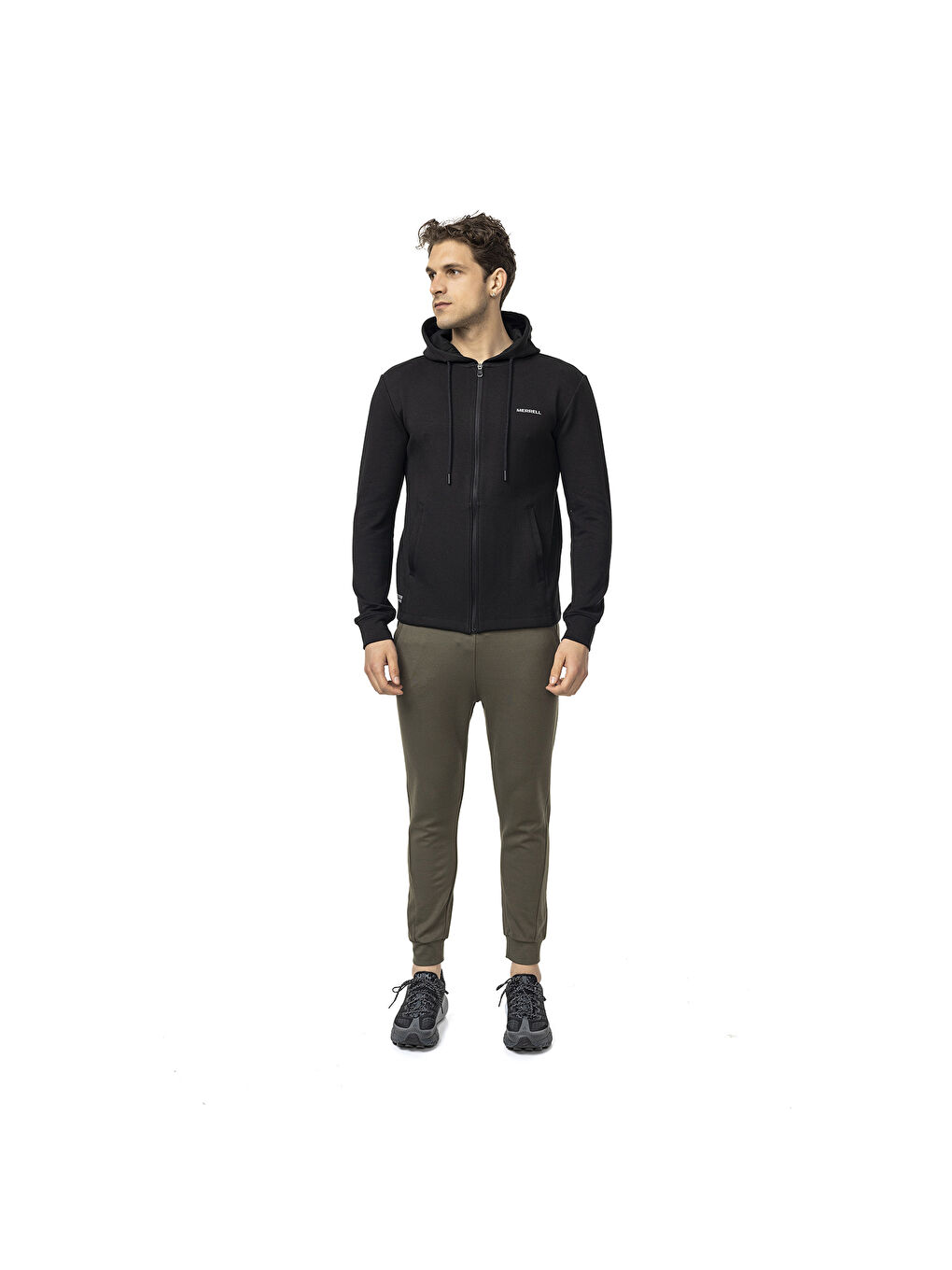 Sting Siyah Erkek Fermuarlı Sweatshirt Hırka-8