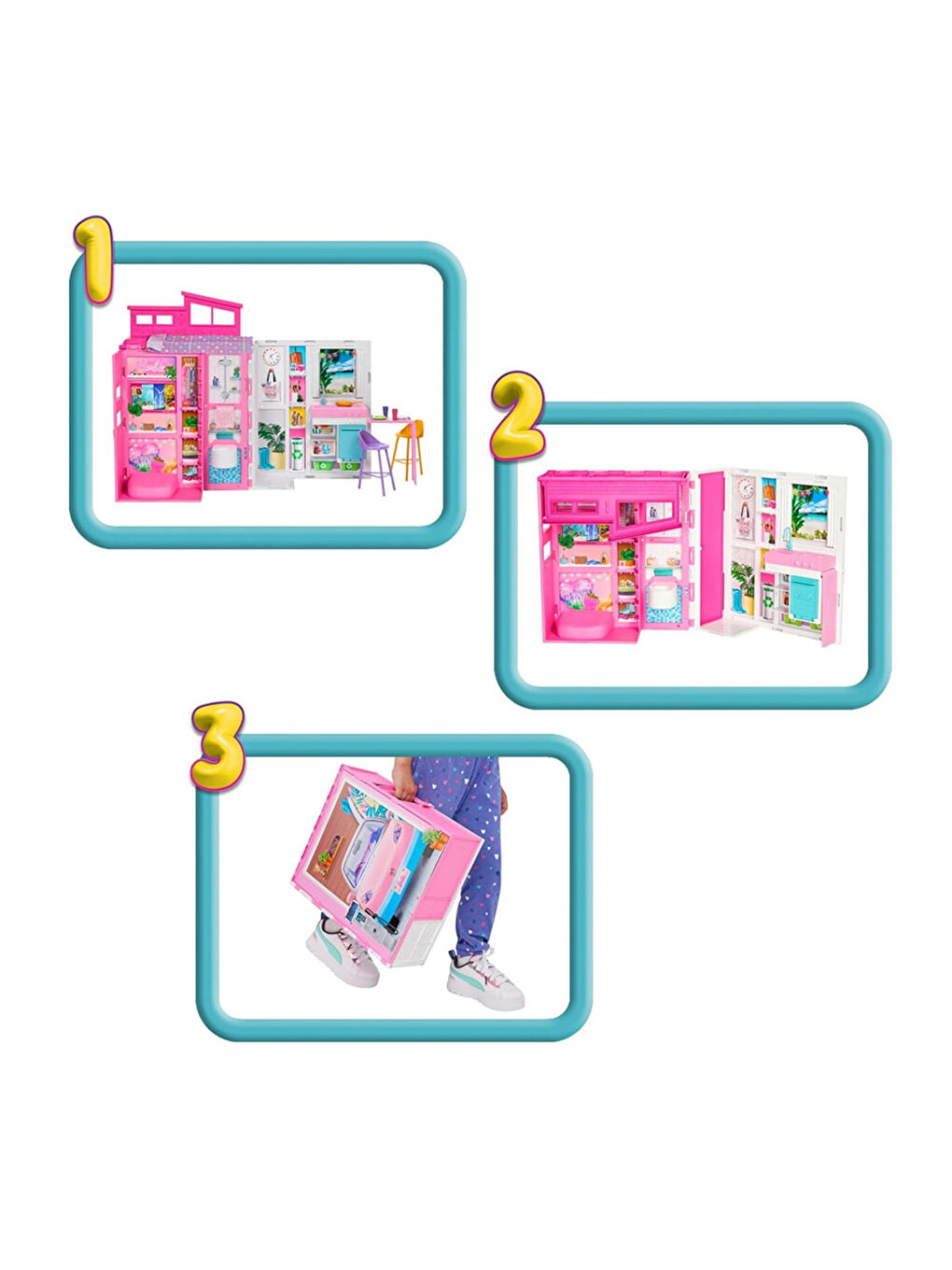 Barbienin Portatif Evi 2024 HRJ77-2