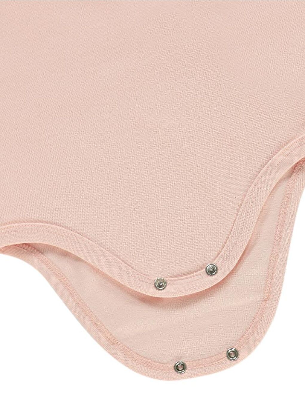 Baby Organik 5 li Sıfır Kol 1-3 yaş Çıtçıtlı Badi - Pembe 3-4 Yaş-1