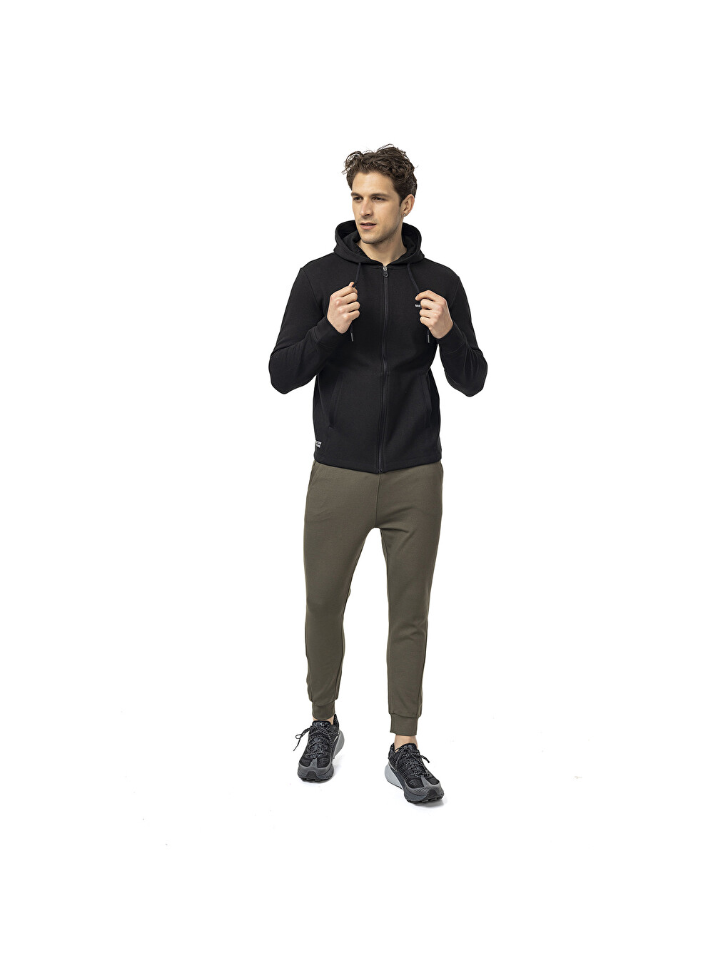 Sting Siyah Erkek Fermuarlı Sweatshirt Hırka-10