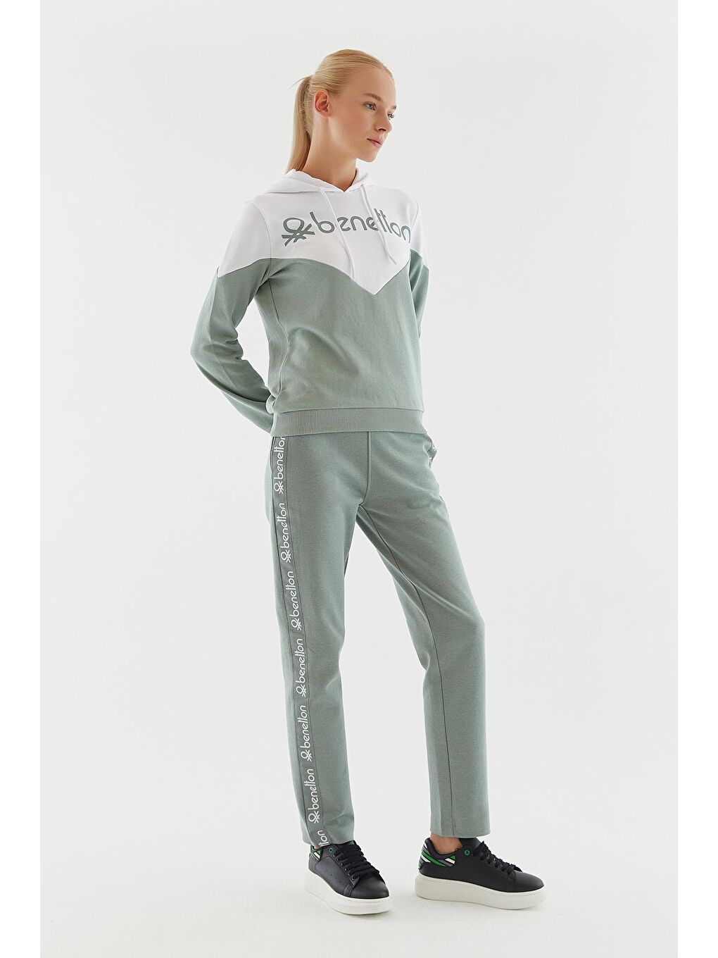 Yeşil Kadın Sweatshirt-4