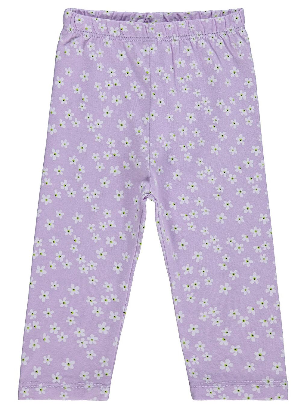 Baby Küçük Çiçek Empirme 6-18 Ay Tayt - Lila