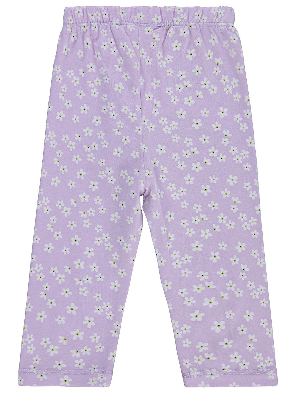 Baby Küçük Çiçek Empirme 6-18 Ay Tayt - Lila-1