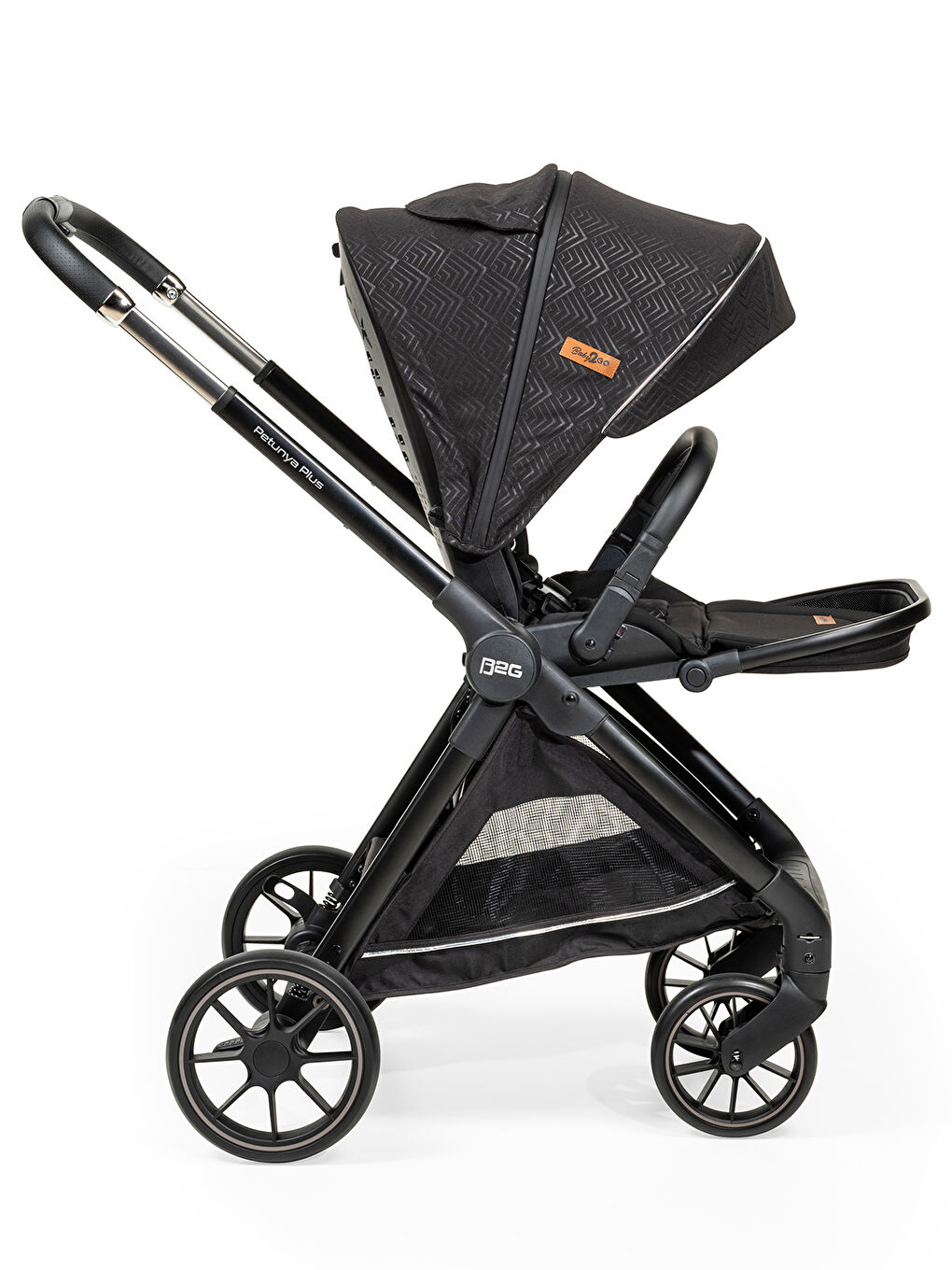 Petunya Plus Travel Sistem Bebek Arabası Siyah-8