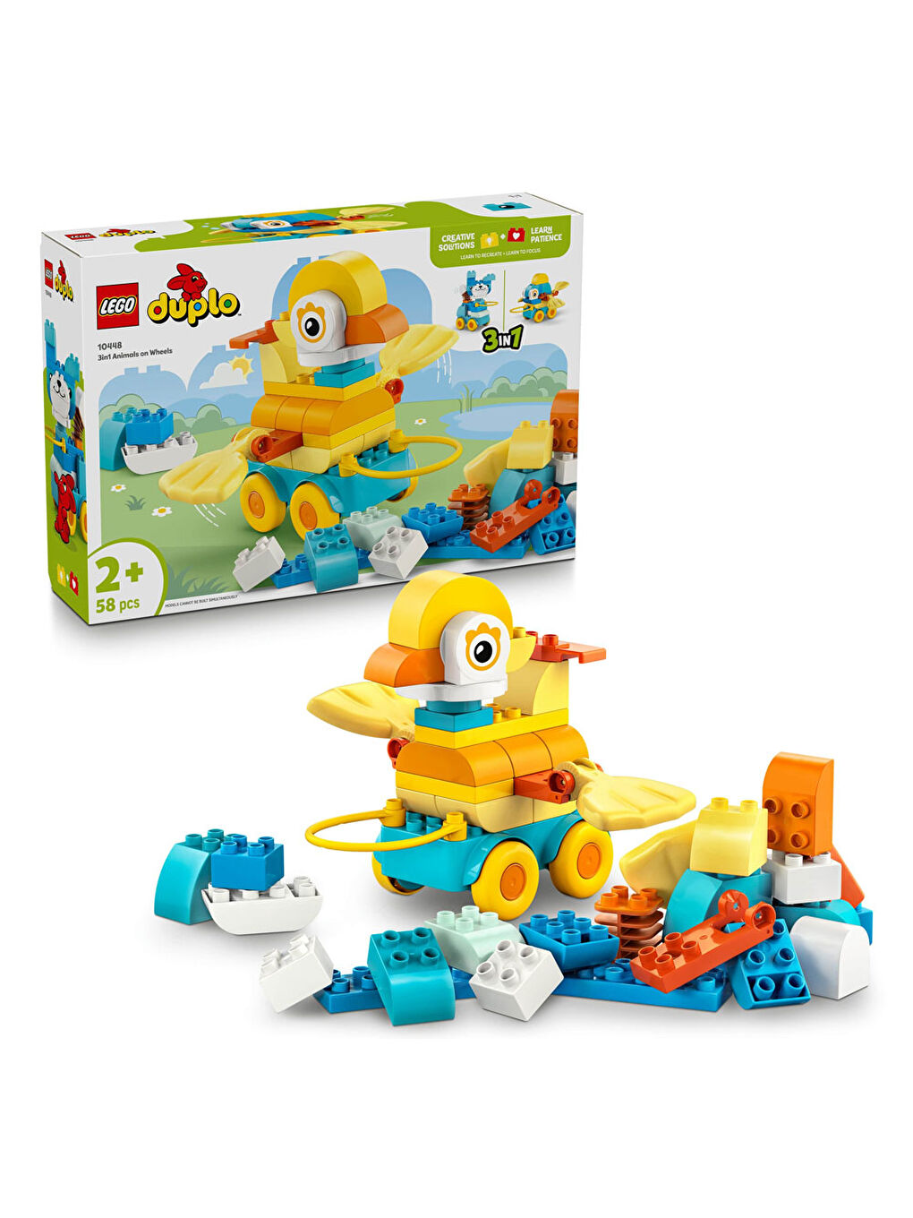 Duplo 3 ü 1 Arada Tekerlekli Hayvanlar 10448