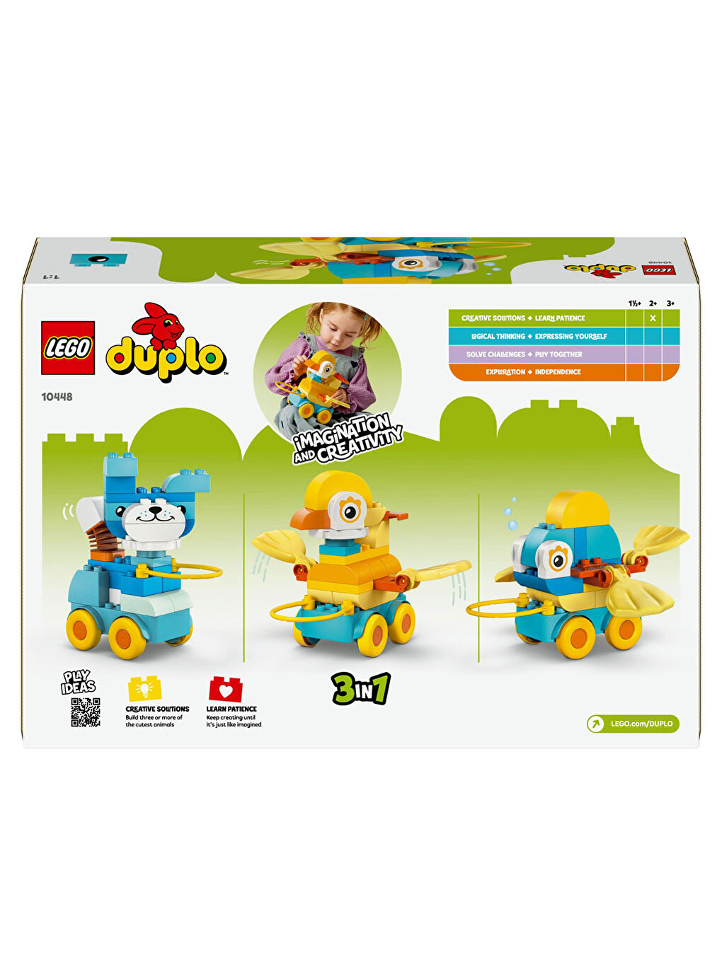 Duplo 3 ü 1 Arada Tekerlekli Hayvanlar 10448-2