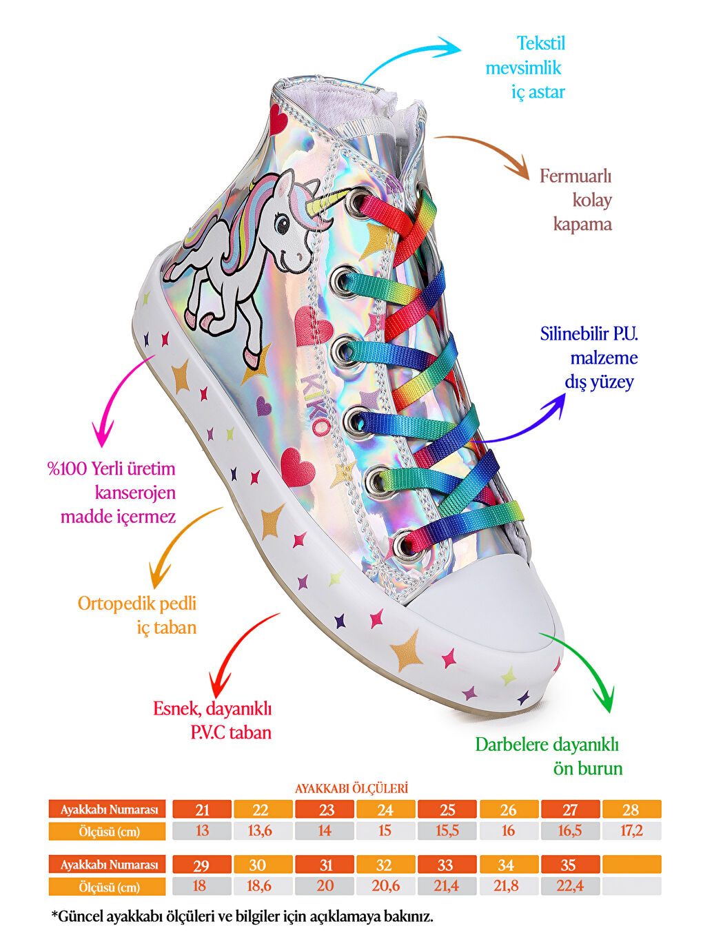 Gri Pames Fermuarlı Kız Çocuk Spor Ayakkabı-1