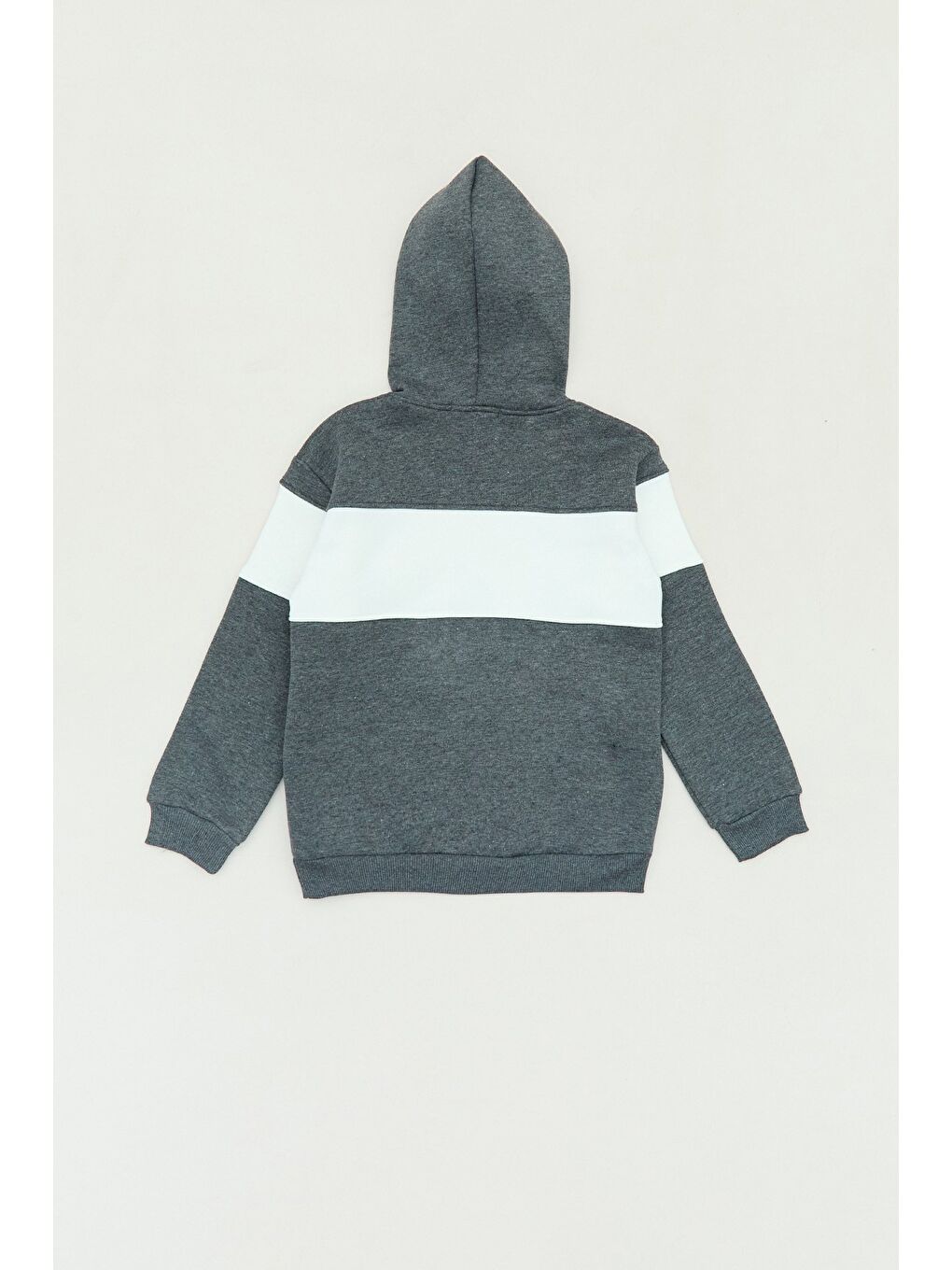 Antrasit Los Angeles Yazı Baskılı Kapüşonlu Erkek Çocuk Sweatshirt-1